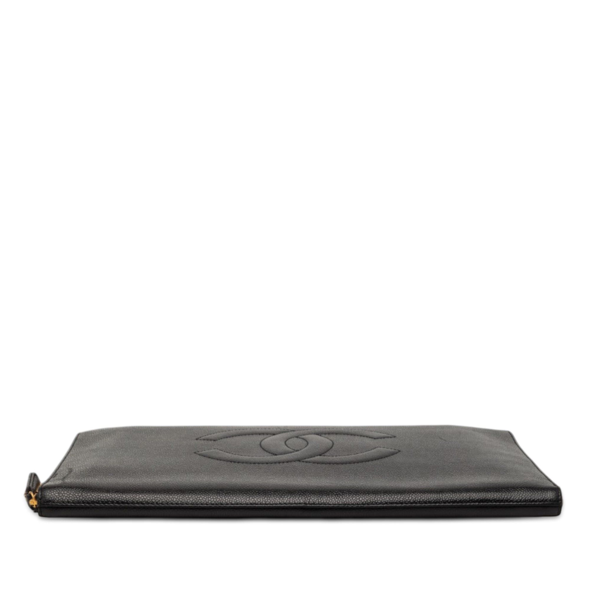 Chanel CC Caviar Documents Portfolio Clutch Size ONE SIZE - 3 Thumbnail