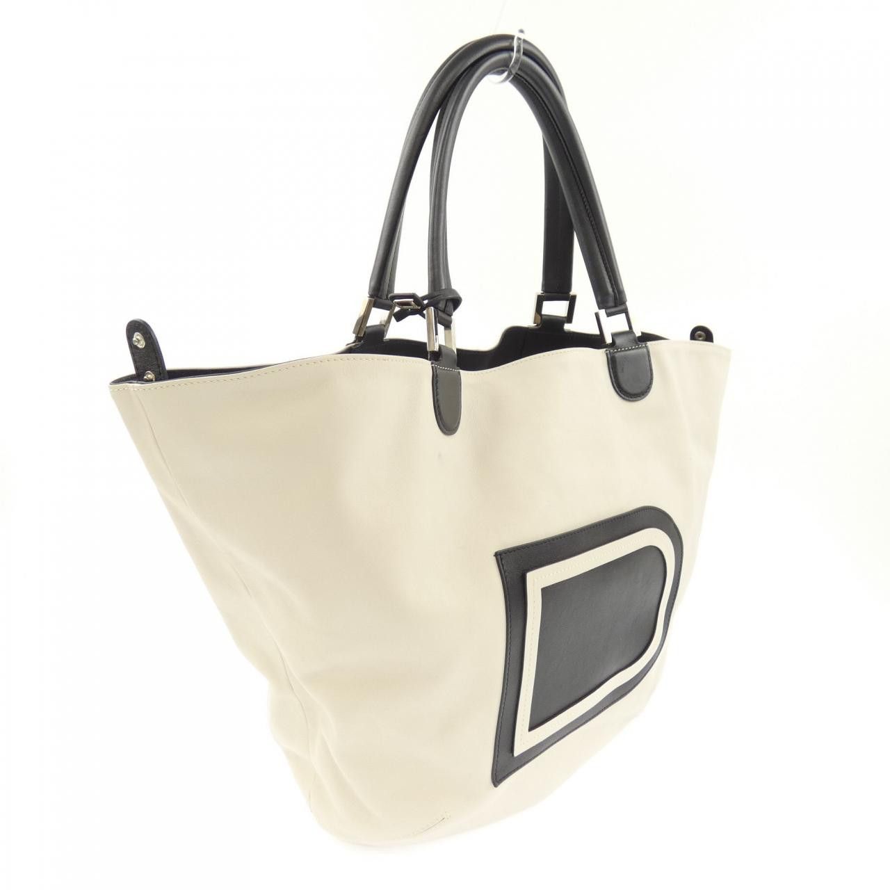 Delvaux Delvaux Delvaux Louis Cabas Allure Bicolore Tote Bag Leather Tote Bag DUTY FREE for USA Size ONE SIZE - 2 Thumbnail