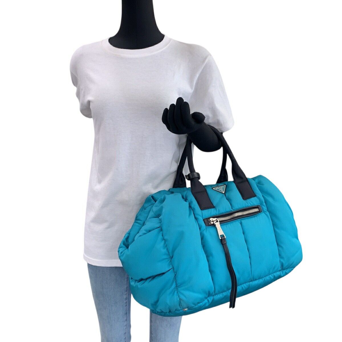 Prada Prada Prada Tessuto Bomber Nylon 2way Bag Textile Shoulder Bag BN2635 DUTY FREE for USA Size ONE SIZE - 7 Thumbnail