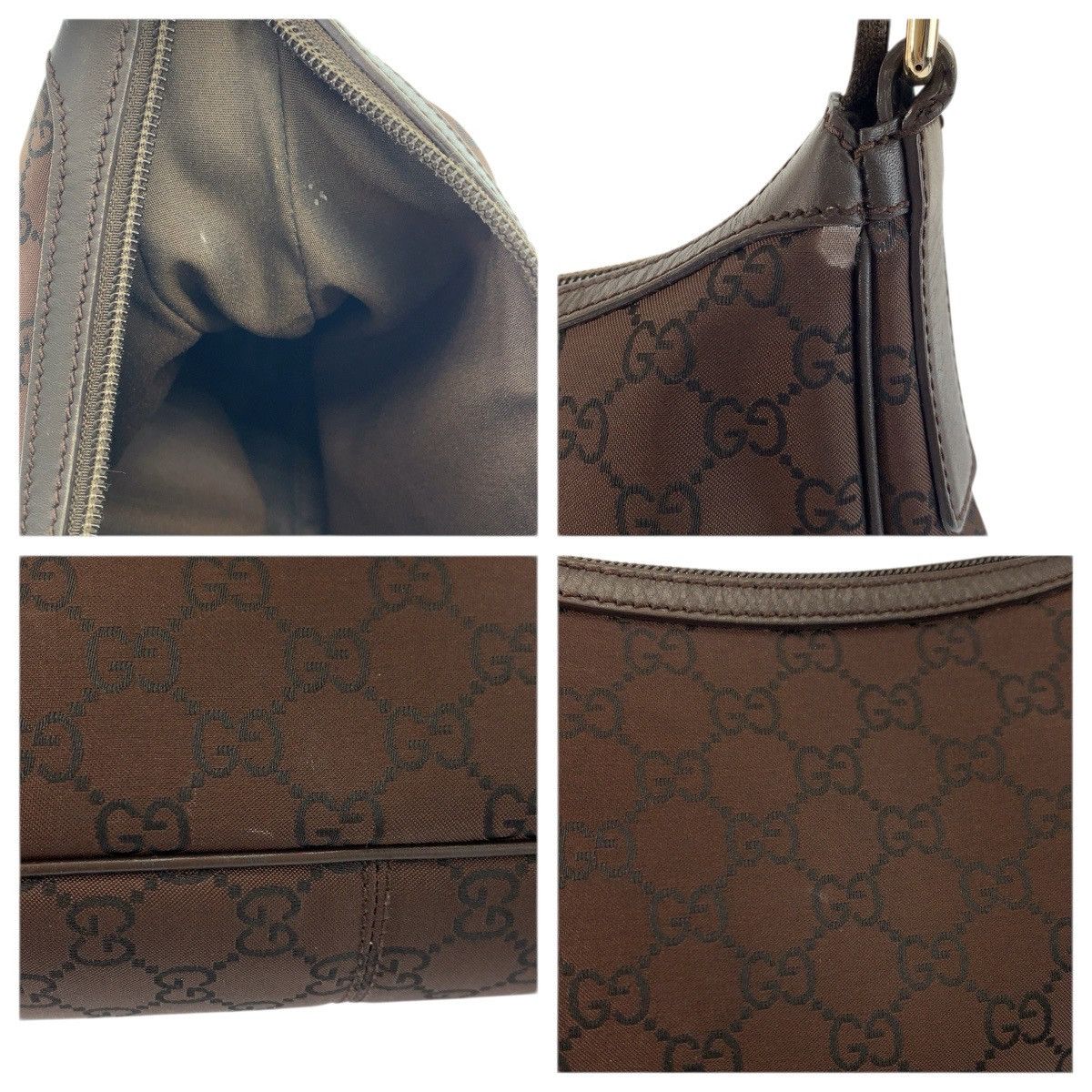 Gucci Gucci Gucci GG Pattern Nylon Shoulder Bag Textile Shoulder Bag 264219 DUTY FREE for USA Size ONE SIZE - 5 Thumbnail