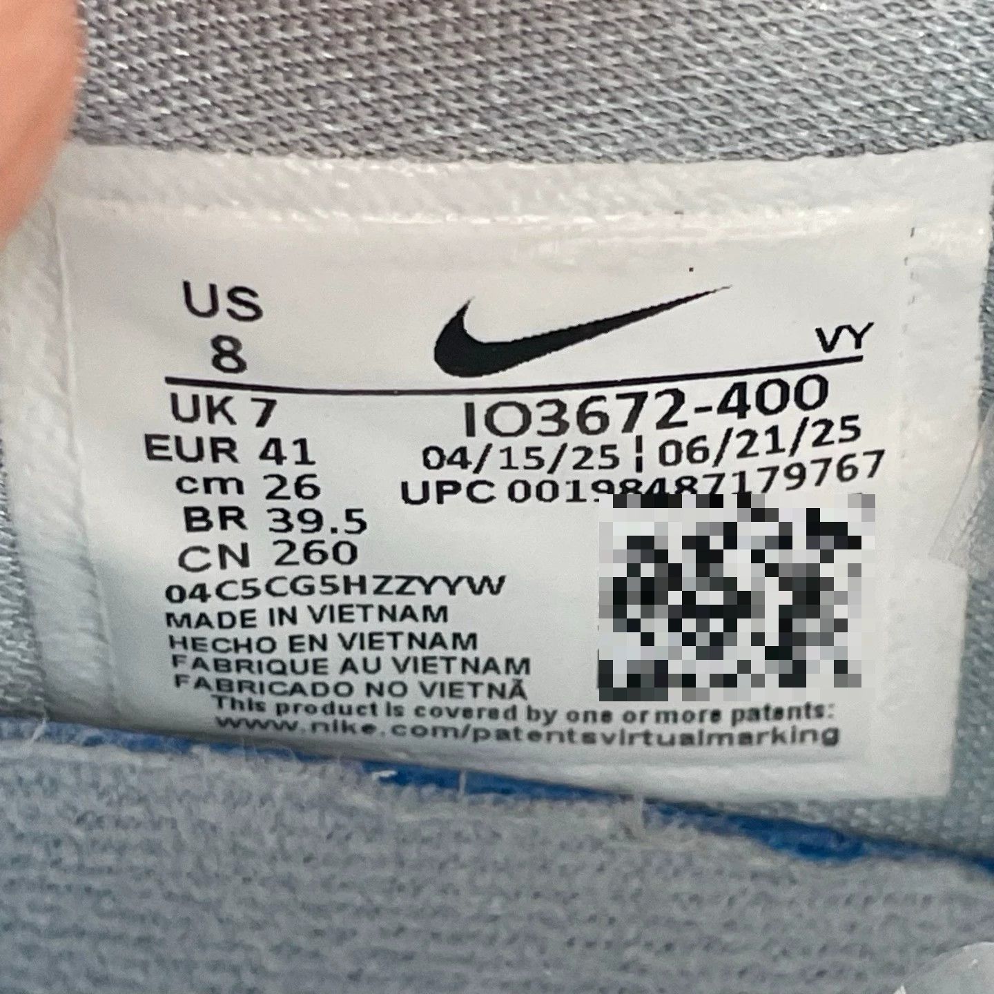 Nike Nike Collab Blue Lowtop Sneakers 41 Men Size US 8.5 / EU 41-42 - 6 Thumbnail