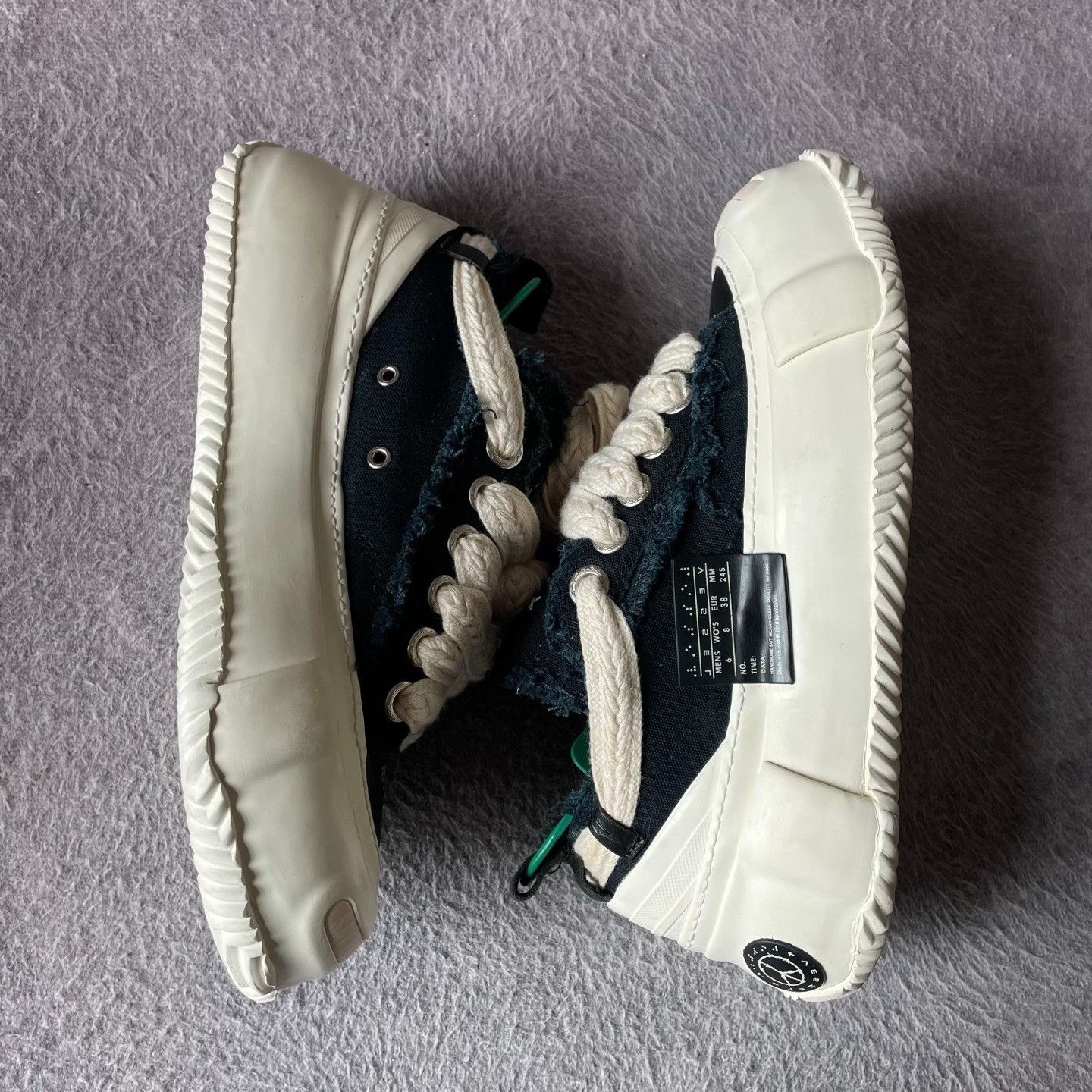 Other Cotton Black Lowtop Sneakers S Women Size US 6 / IT 36 - 9 Thumbnail