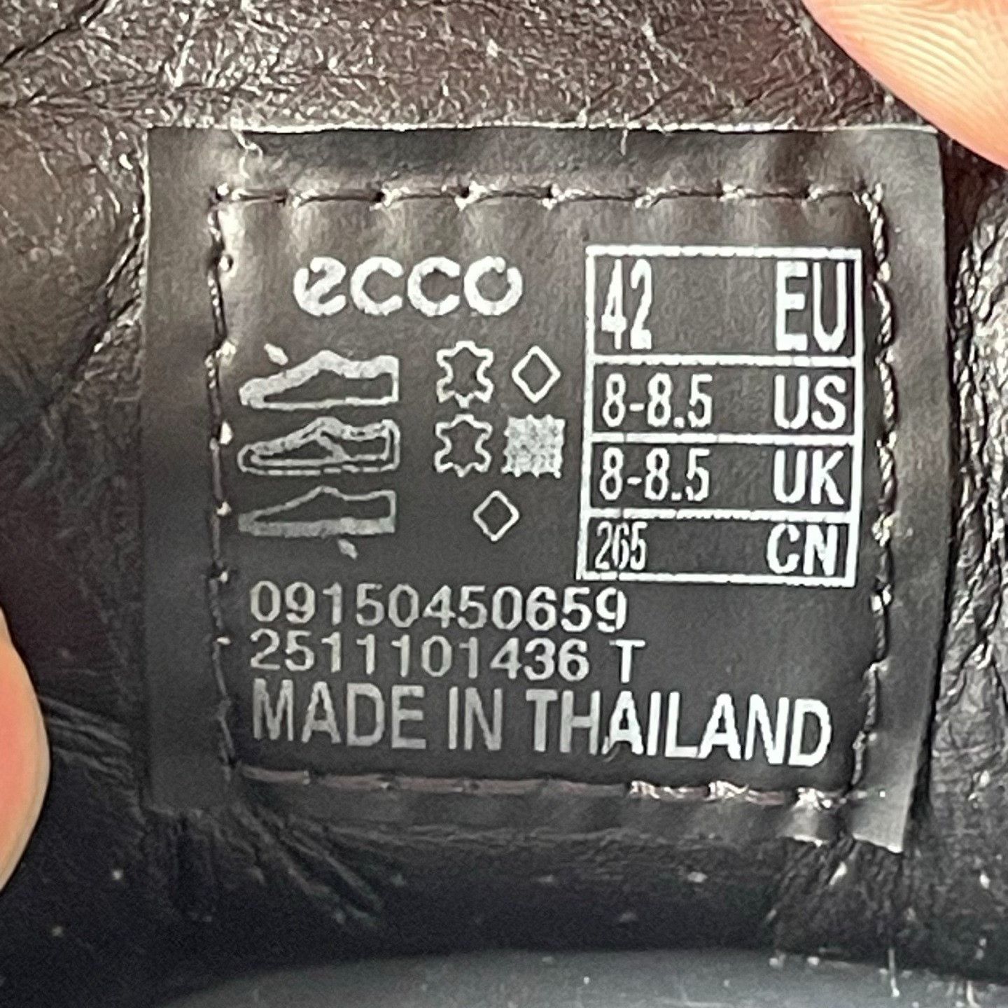 Ecco ECCO Black Lowtop Sneakers 42 Men Size US 9 / EU 42 - 5 Thumbnail
