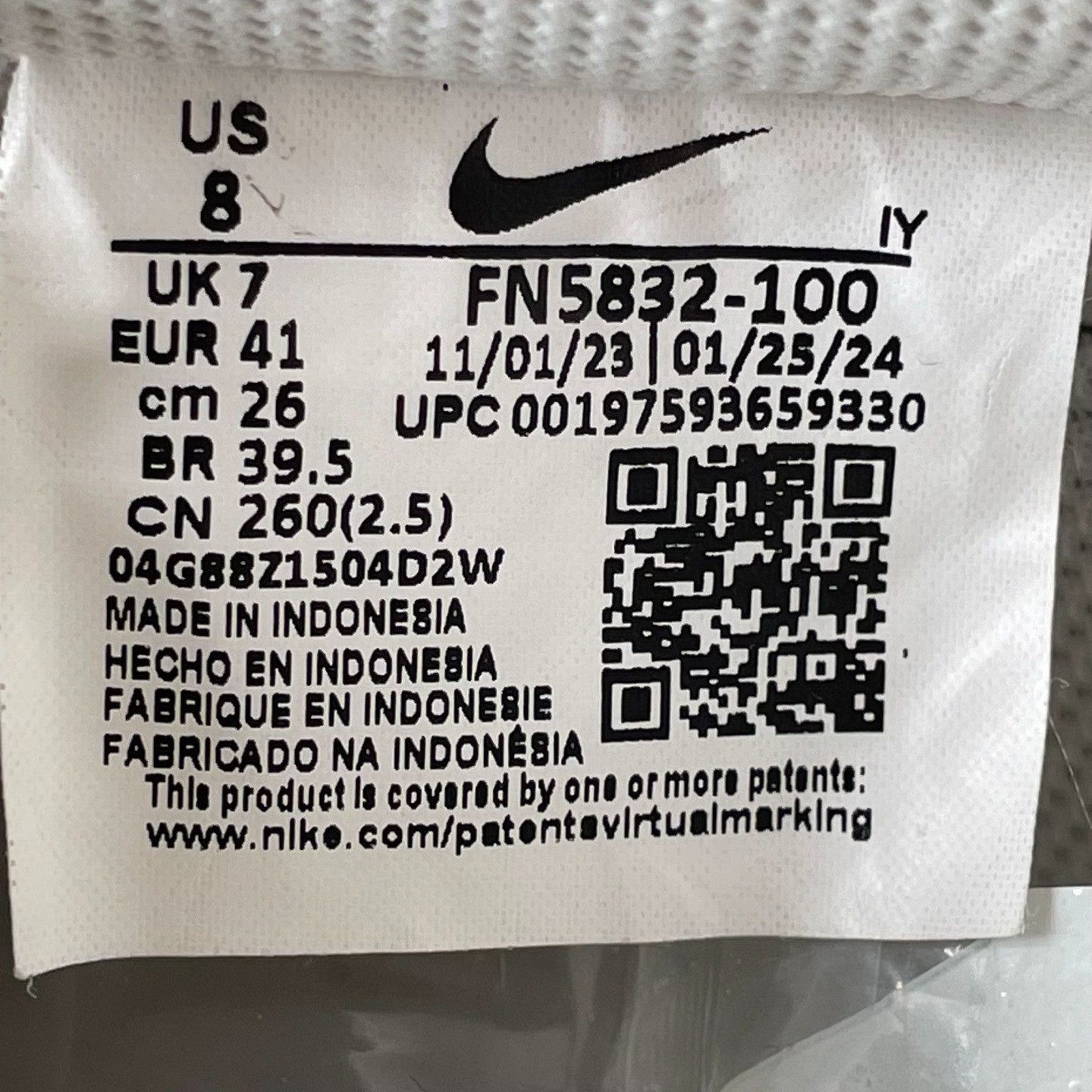 Nike Nike White Lowtop Sneakers 41 Men Size US 8.5 / EU 41-42 - 6 Thumbnail