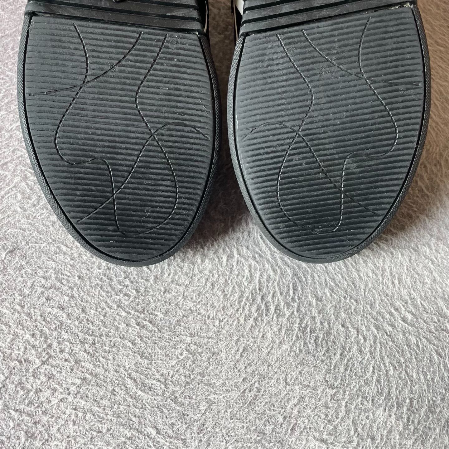 Valentino Valentino Leather Black Lowtop Sneakers S Men Size US 10 / EU 43 - 6 Thumbnail