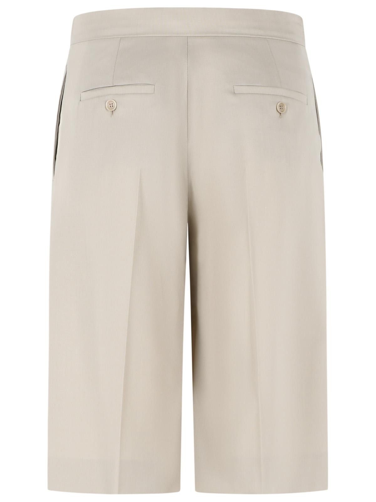 Max Mara MAX MARA 'Umile' Bermuda Shorts In Wool, Mohair And Sand Silk Tela Size 26" / US 2 / IT 38 - 3 Thumbnail