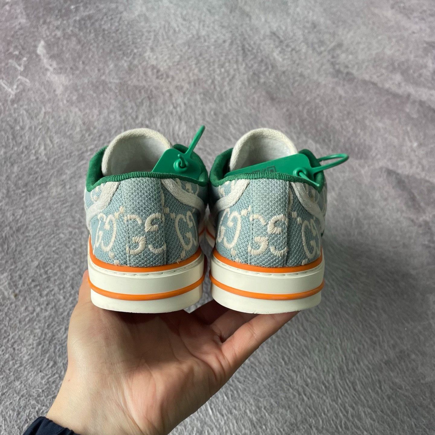 Gucci Gucci Blue Lowtop Sneakers 37 Women Size US 6.5 / IT 36.5 - 3 Thumbnail