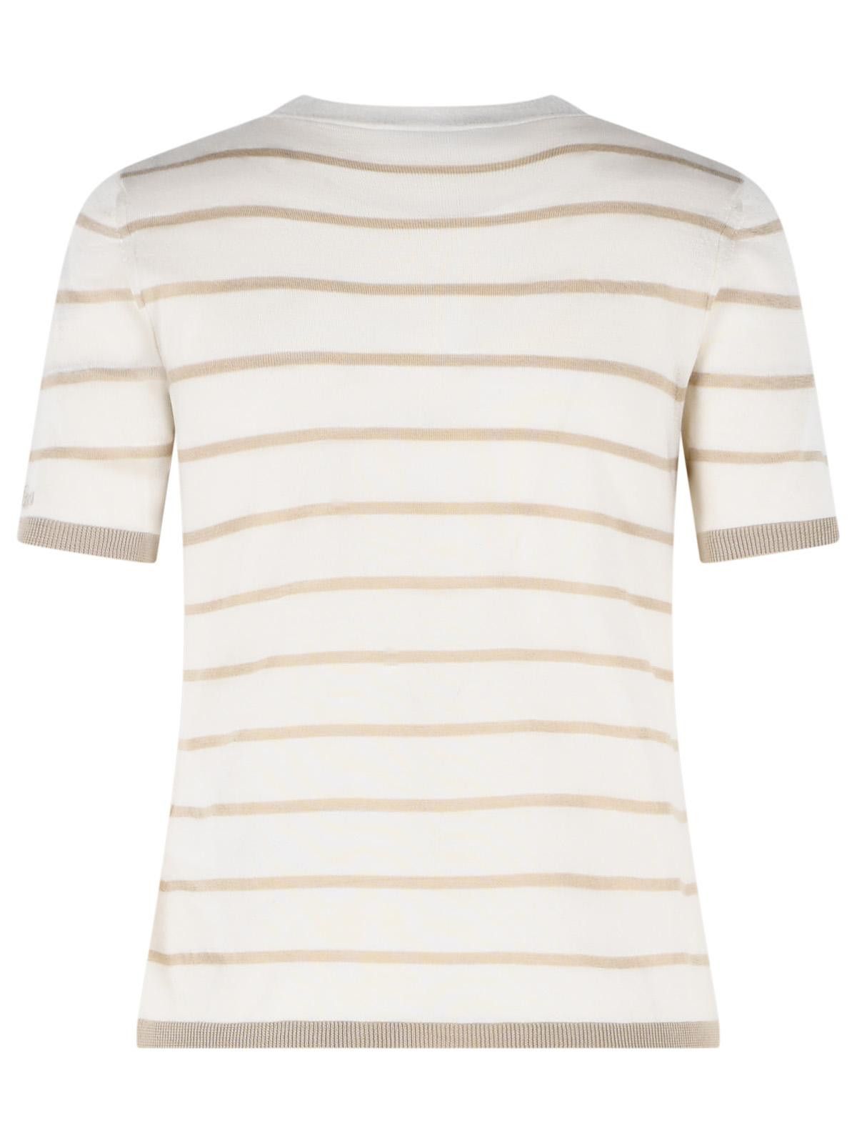 Max Mara MAX MARA 'Favetta' Sweater In Beige Cachemire And Silk Yarn Size M / US 6-8 / IT 42-44 - 3 Thumbnail