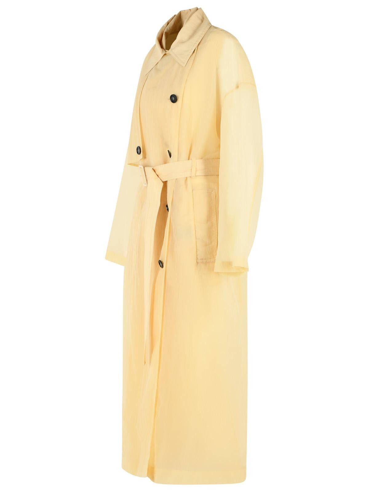 Sportmax SPORTMAX Two-Piece 'Fata' Trench Coat In Vanilla Technical Fabric Size XS / US 0-2 / IT 36-38 - 2 Thumbnail