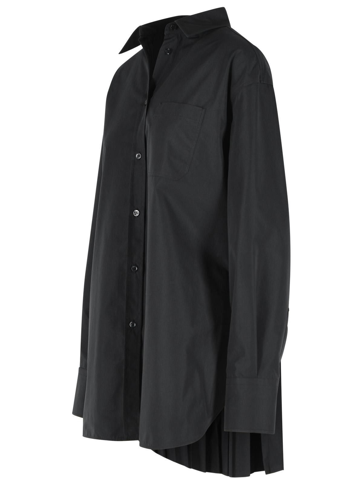 Sportmax SPORTMAX 'Nespolo' Black Cotton Blend Shirt Dress Size XS / US 0-2 / IT 36-38 - 2 Thumbnail