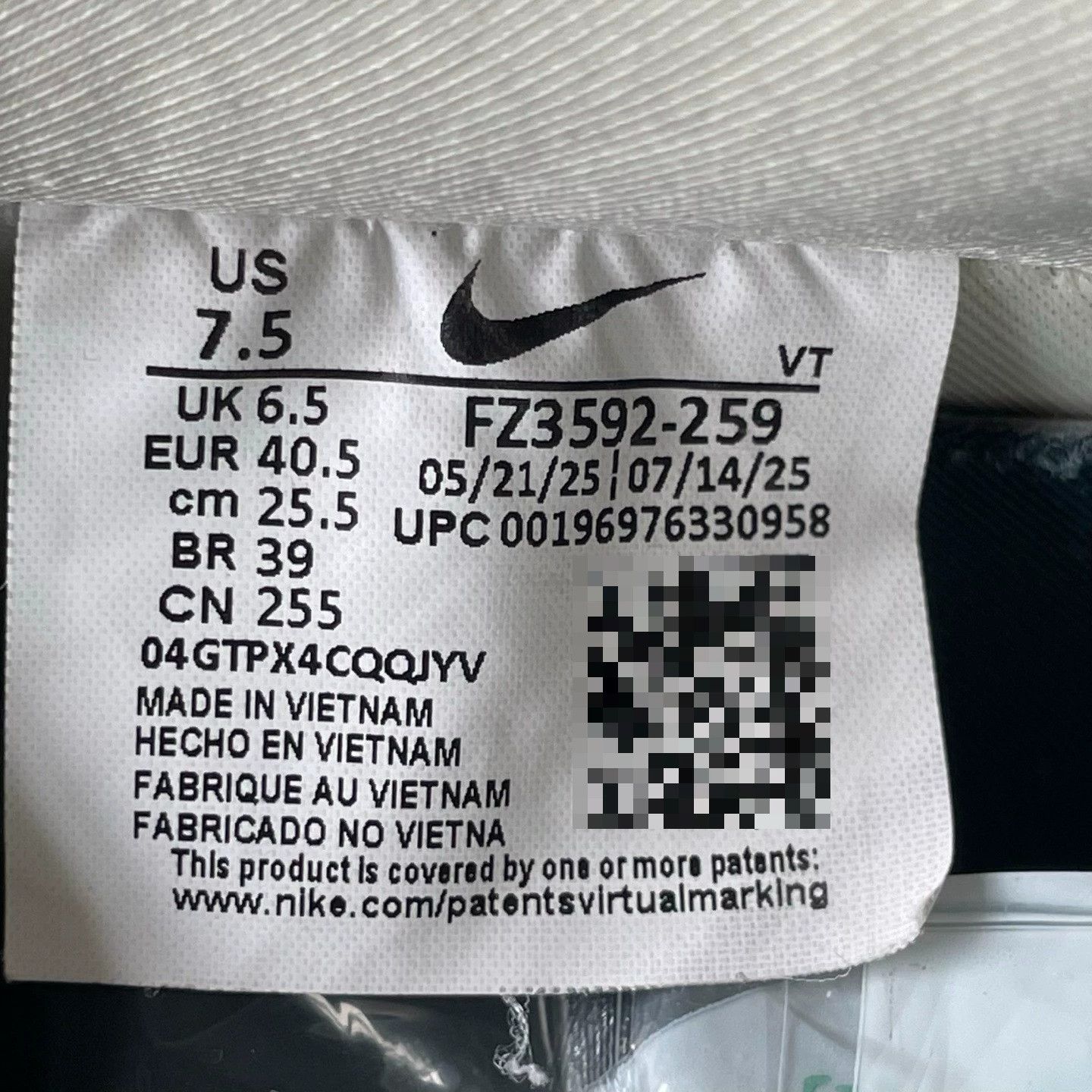 Nike Nike White Lowtop Sneakers 40 Men Size US 7.5 / EU 40-41 - 6 Thumbnail