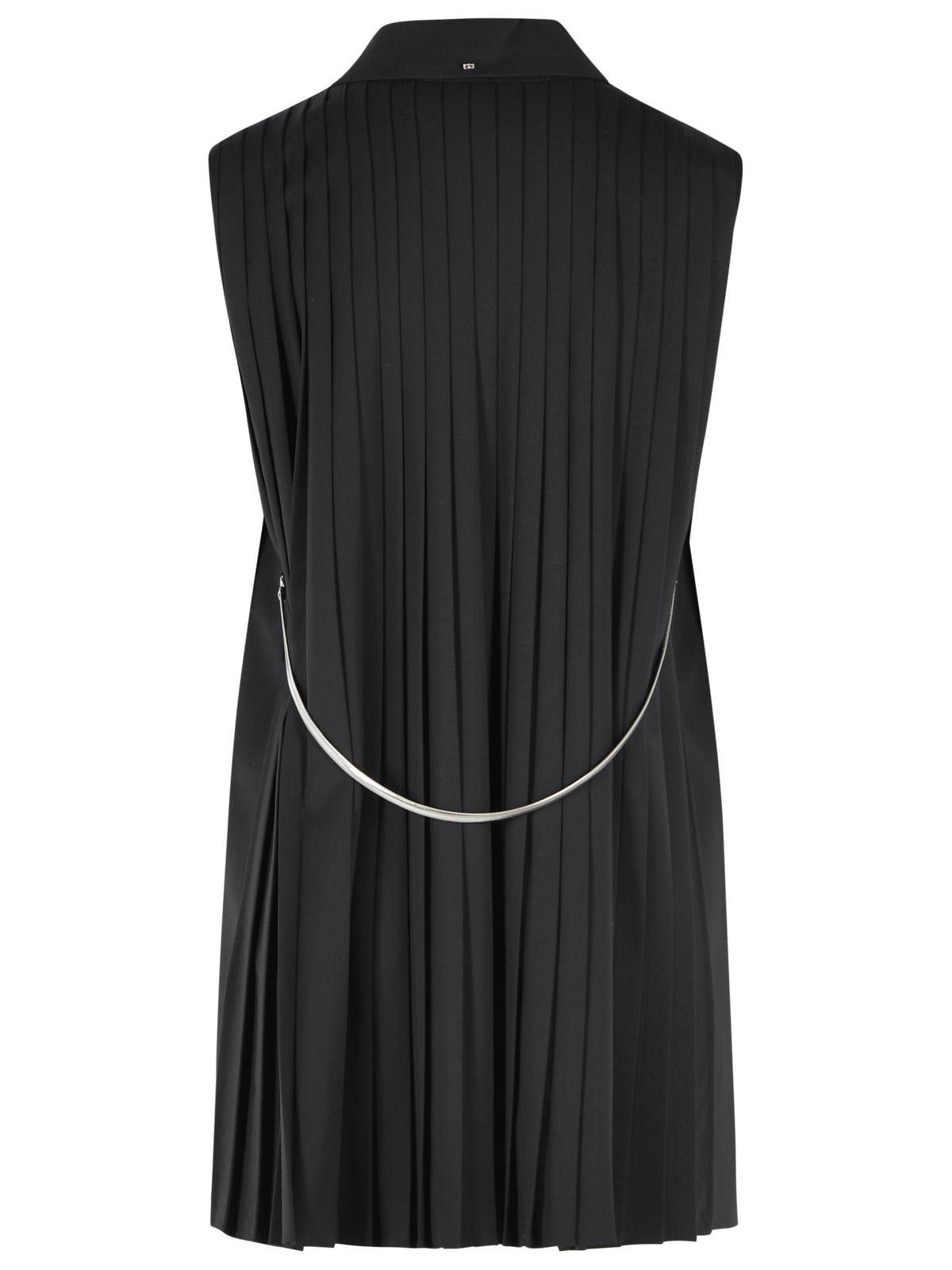 Sportmax SPORTMAX 'Albero' Black Virgin Wool Blend Vest Size M / US 6-8 / IT 42-44 - 3 Thumbnail