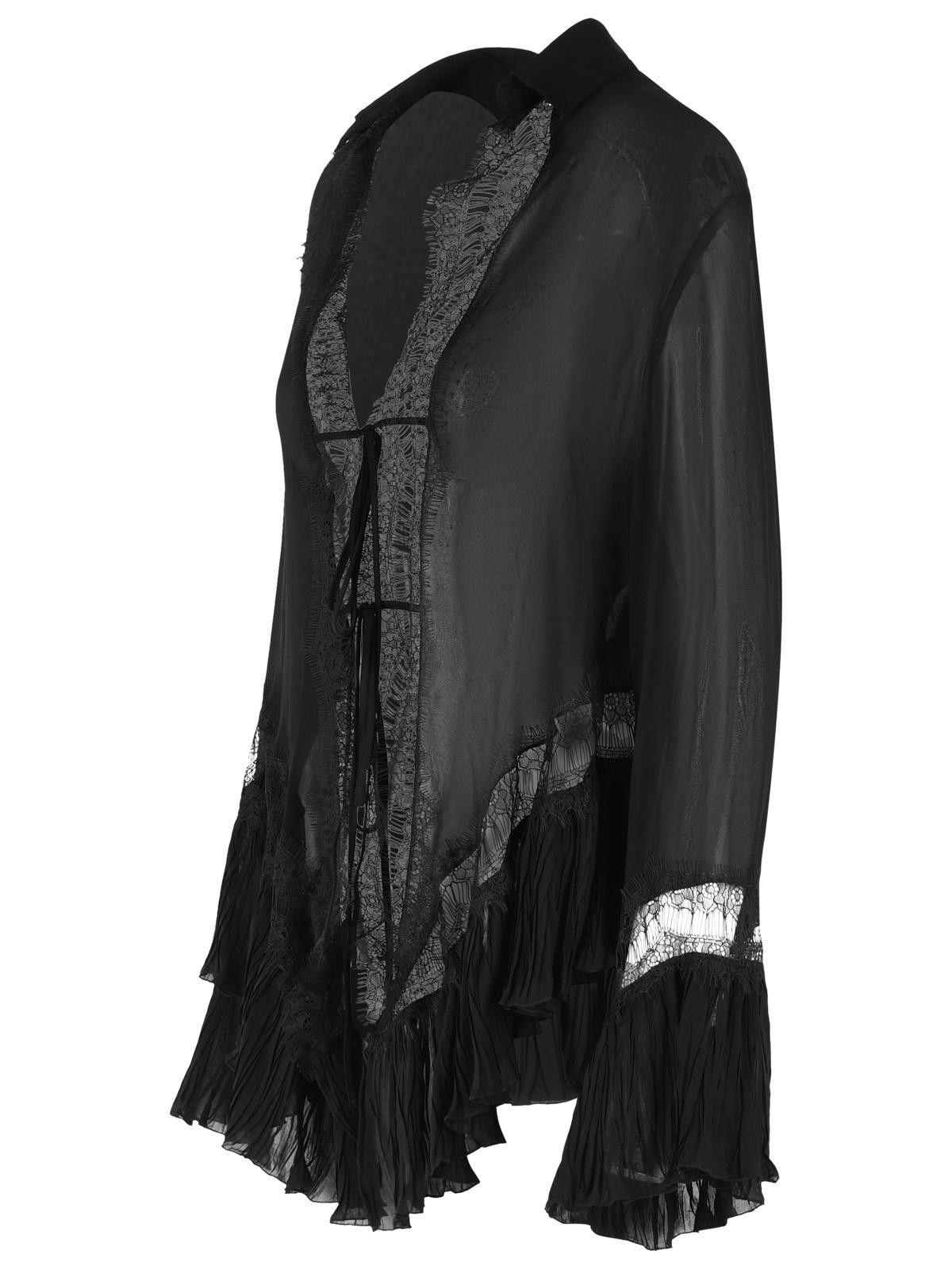 Blumarine BLUMARINE Black Viscose Shirt Size M / US 6-8 / IT 42-44 - 2 Thumbnail