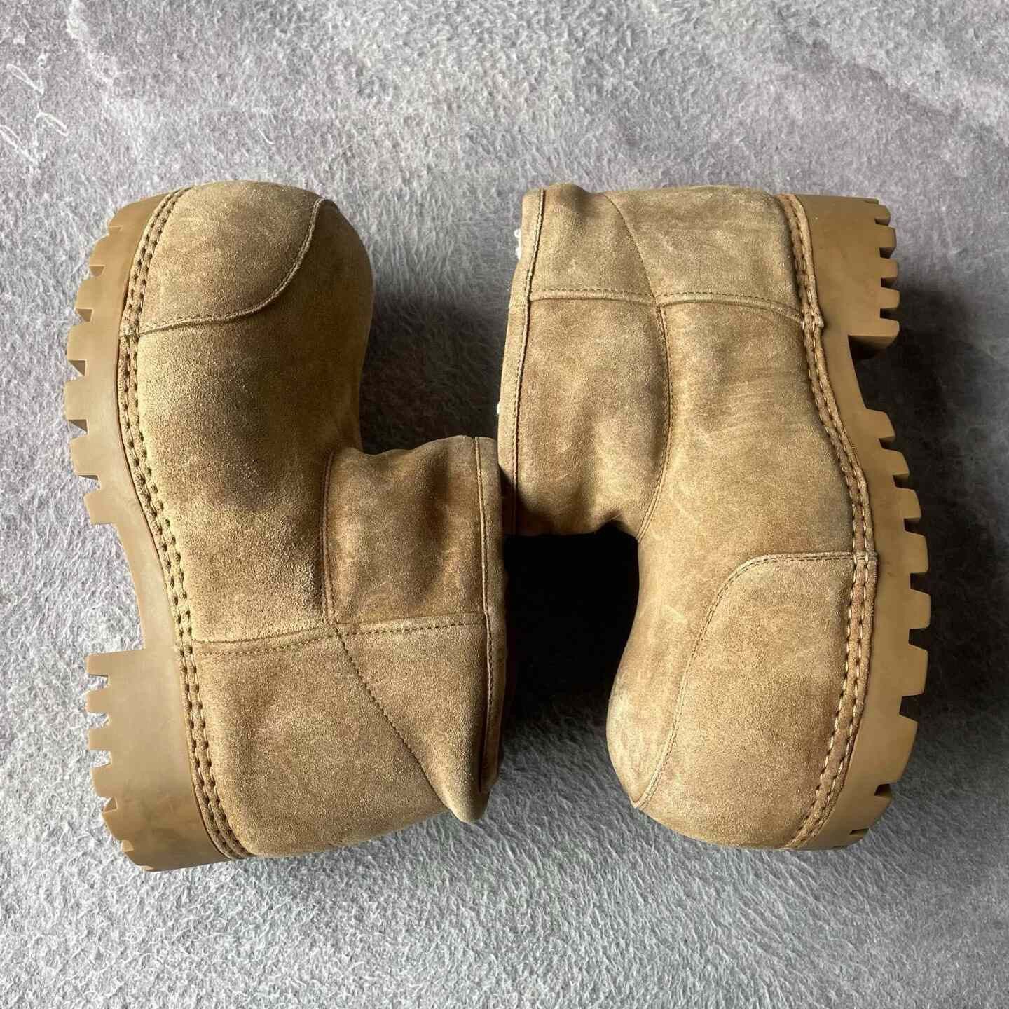 Balenciaga Balenciaga Fur Brown Boots 24 Women Size US 8 / IT 38 - 6 Thumbnail