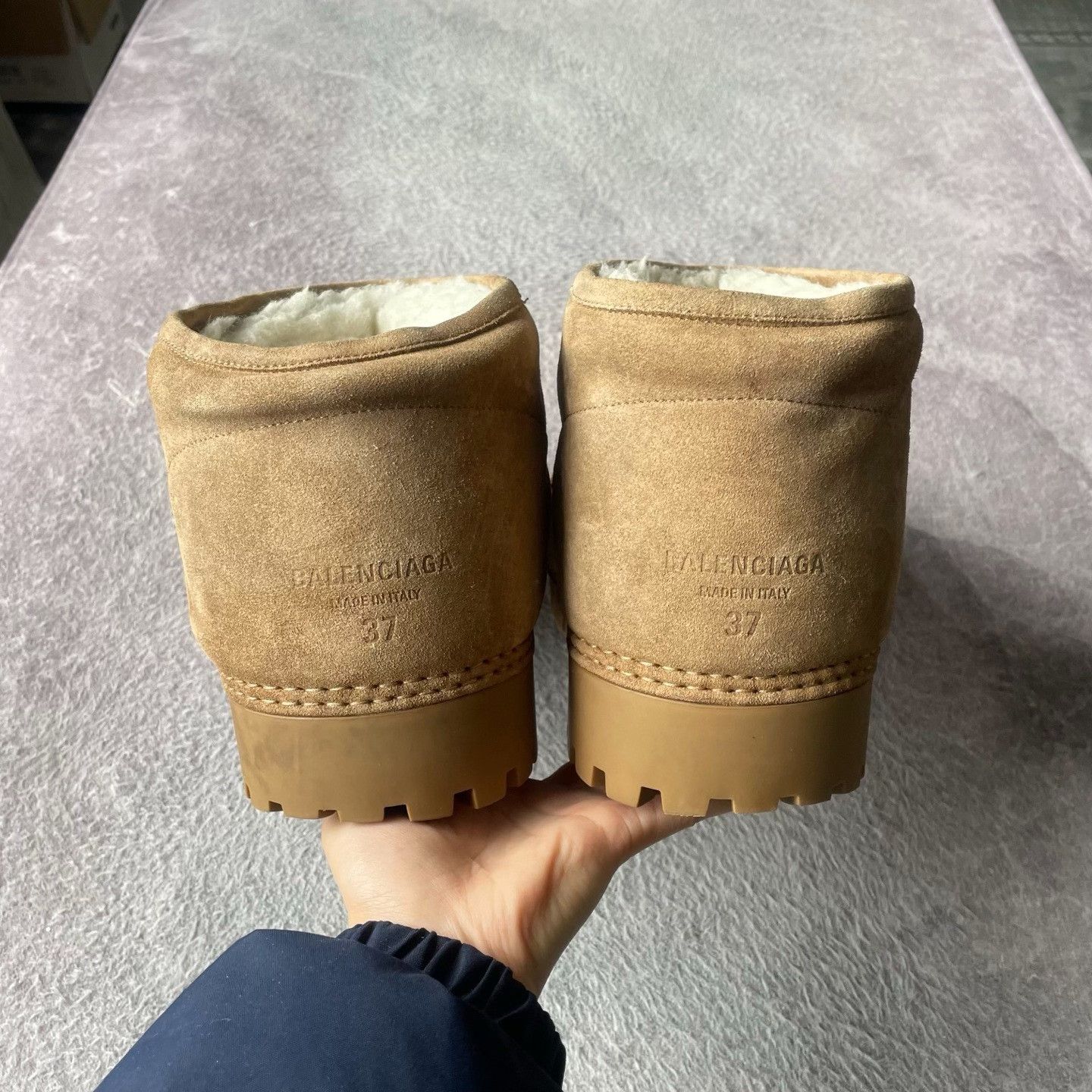 Balenciaga Balenciaga Fur Brown Boots 24 Women Size US 8 / IT 38 - 3 Thumbnail