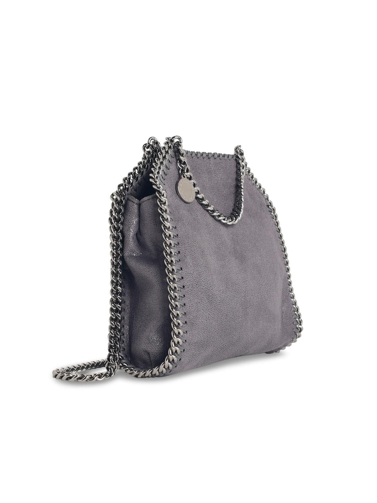Stella McCartney STELLA McCARTNEY 'Falabella Tiny Tote' Grey 'Shaggy Deer' Bag Size ONE SIZE - 2 Thumbnail