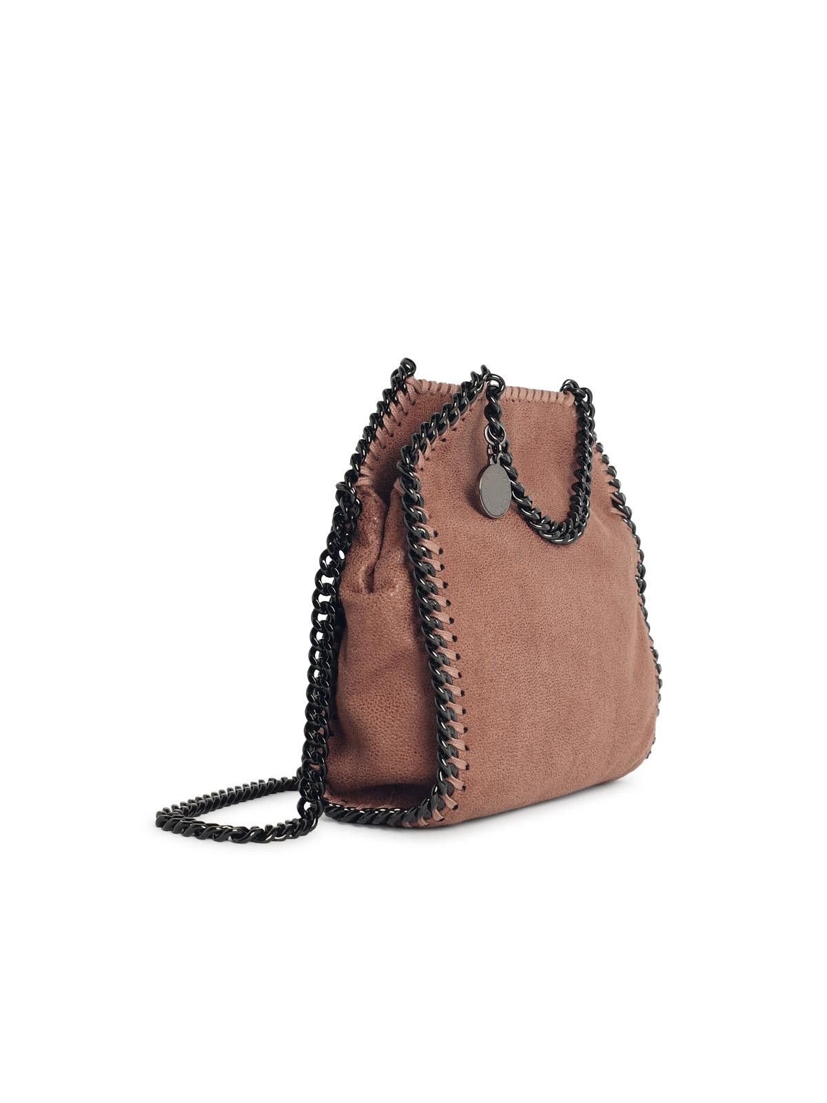 Stella McCartney STELLA McCARTNEY 'Falabella Tiny Tote' Brown 'Shaggy Deer' Bag Size ONE SIZE - 2 Thumbnail