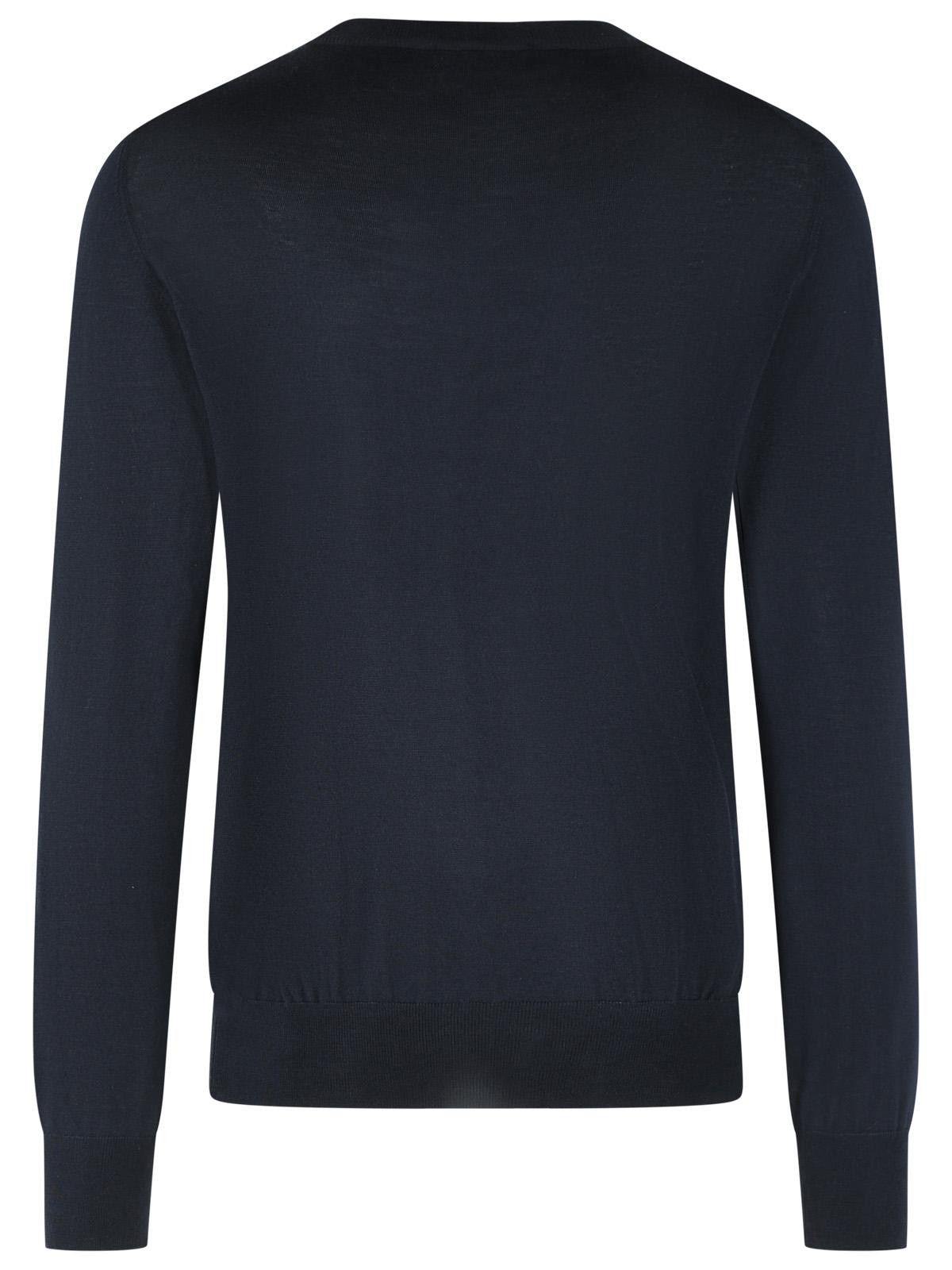 Gran Sasso GRAN SASSO Navy Virgin Wool Blend Sweater Size US XL / EU 56 / 4 - 3 Thumbnail