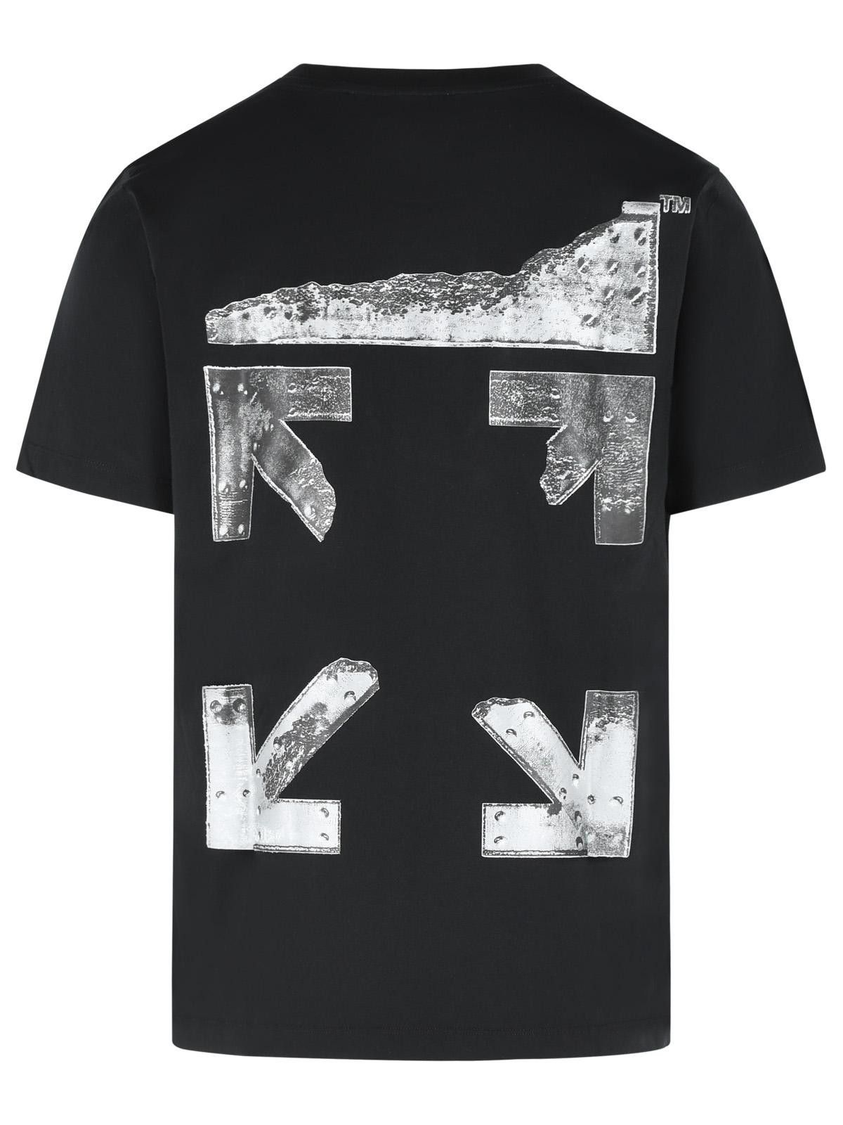Off-White OFF-WHITE 'Metal Arrow' Black Cotton T-Shirt Size US XL / EU 56 / 4 - 3 Thumbnail