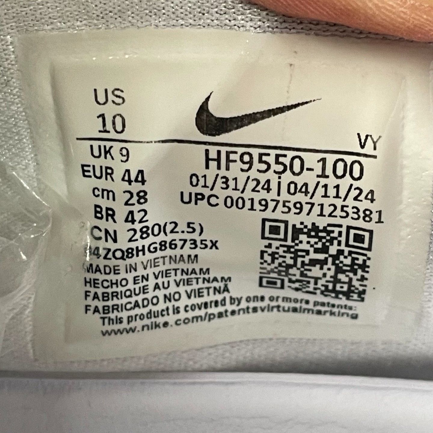 Nike Nike White Lowtop Sneakers 44 Men Size US 10.5 / EU 43-44 - 5 Thumbnail