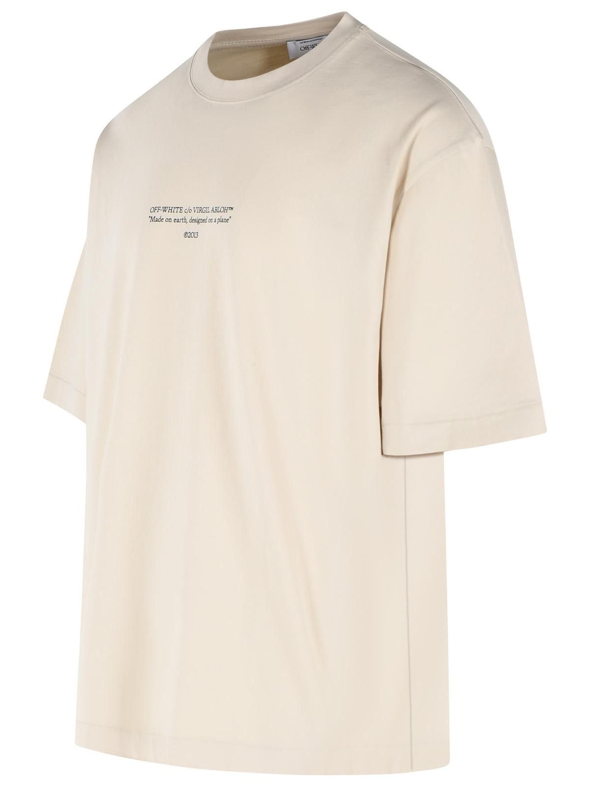 Off-White OFF-WHITE 'Statement' 'Stone' Cotton T-Shirt Size US L / EU 52-54 / 3 - 2 Thumbnail