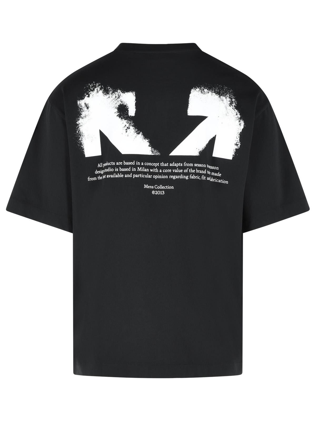 Off-White OFF-WHITE 'Half Arrow' Black Cotton T-Shirt Size US M / EU 48-50 / 2 - 3 Thumbnail