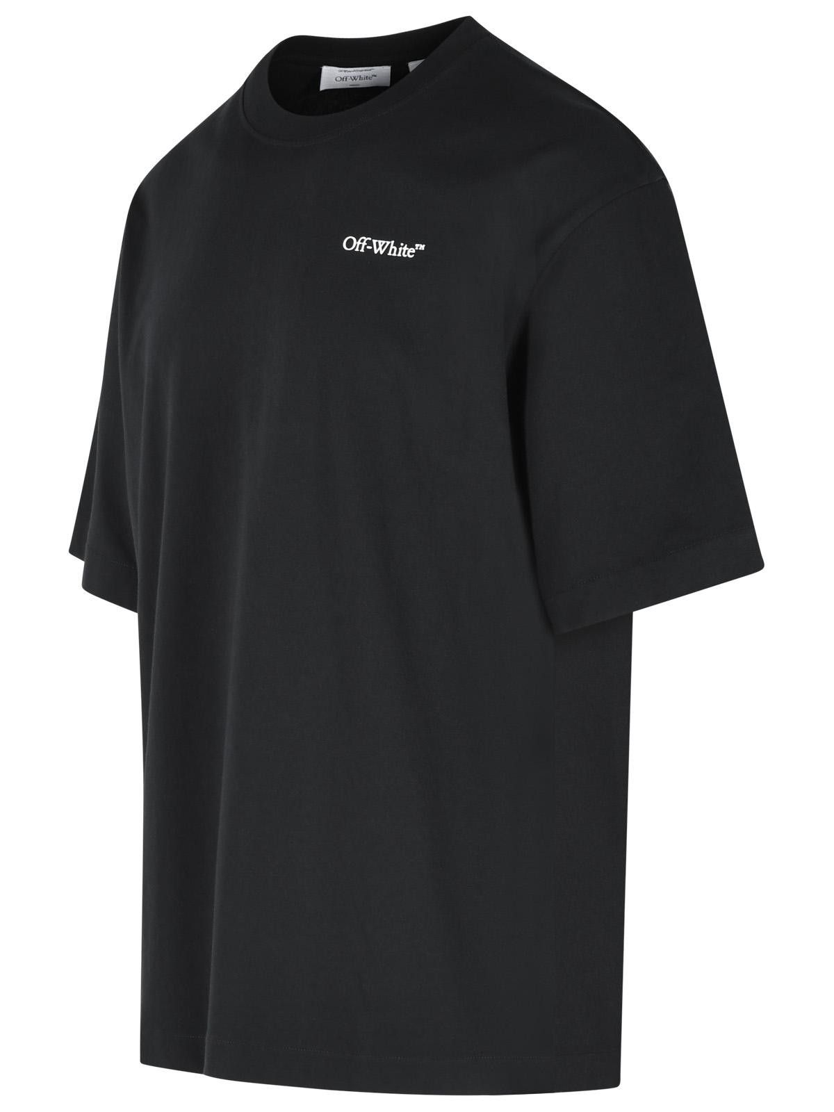 Off-White OFF-WHITE 'Half Arrow' Black Cotton T-Shirt Size US M / EU 48-50 / 2 - 2 Thumbnail