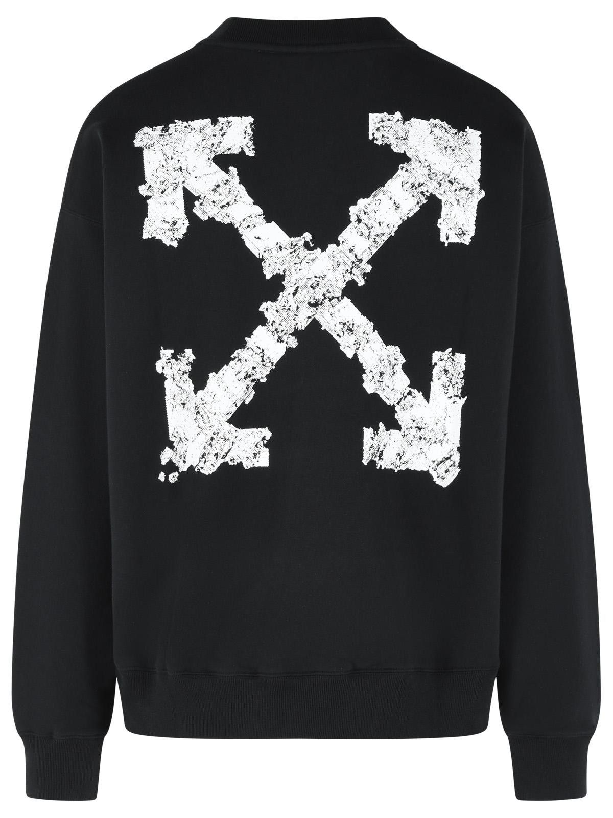 Off-White OFF-WHITE 'Heraldic' Black Cotton Sweatshirt Size US M / EU 48-50 / 2 - 3 Thumbnail