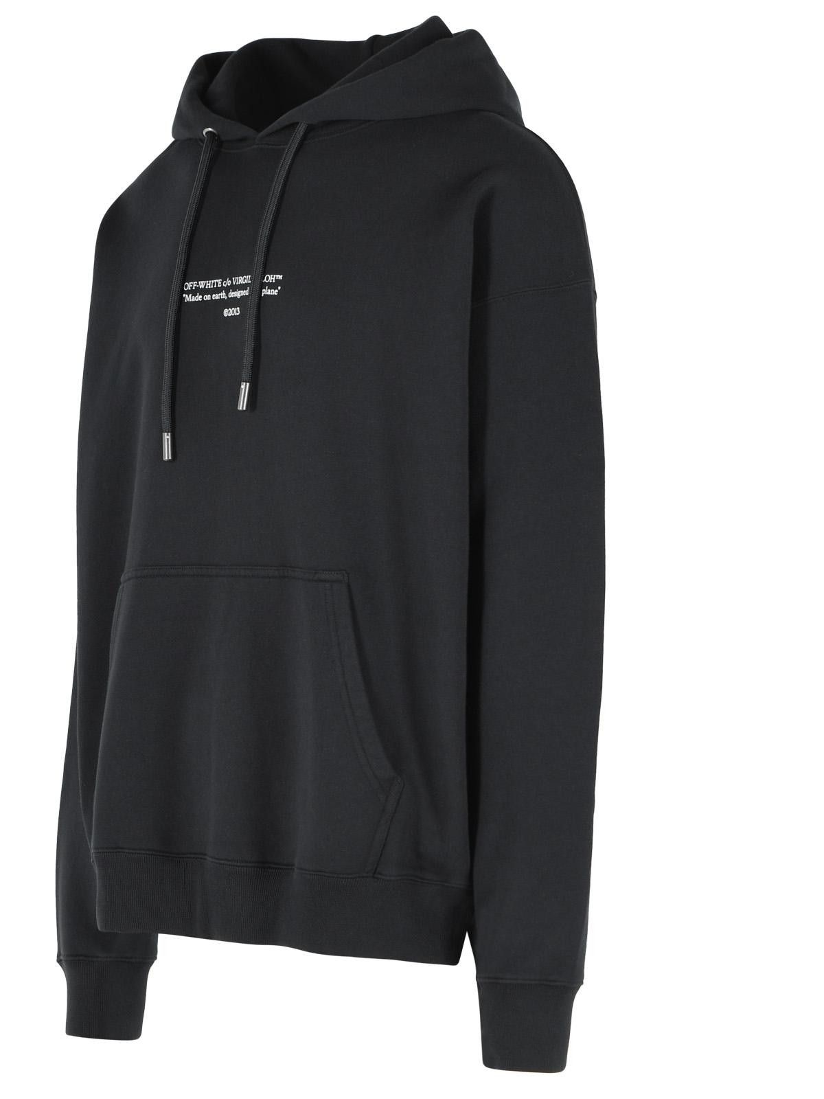 Off-White OFF-WHITE 'Statement' Black Cotton Sweatshirt Size US L / EU 52-54 / 3 - 2 Thumbnail