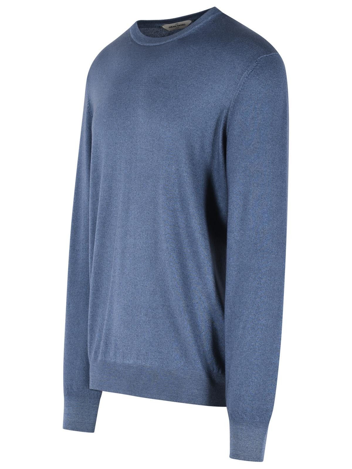 Gran Sasso GRAN SASSO Maglia Girocollo Azzurra Size US XXL / EU 58 / 5 - 2 Thumbnail