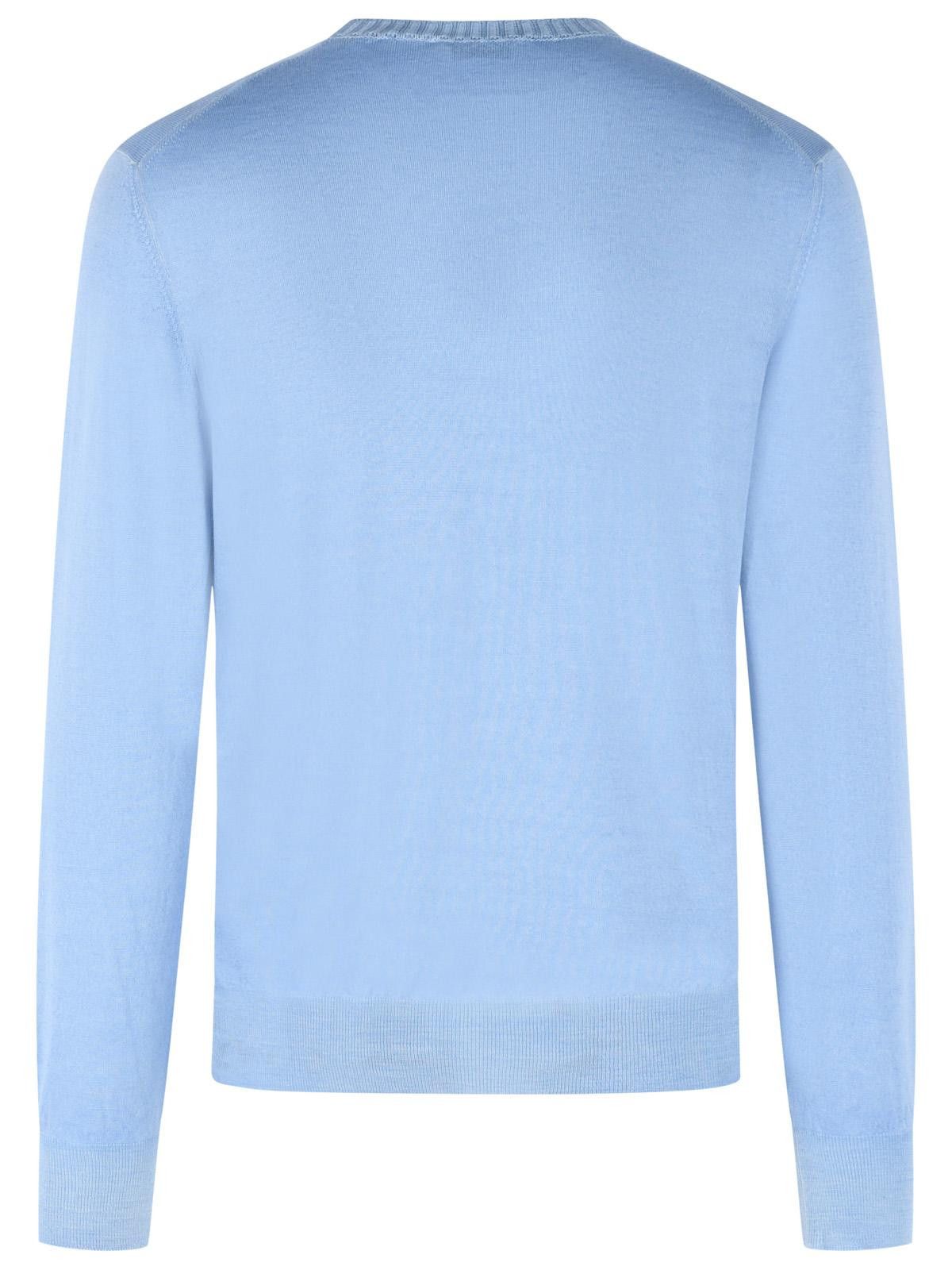 Gran Sasso GRAN SASSO Light Blue Virgin Wool Sweater Size US L / EU 52-54 / 3 - 3 Thumbnail