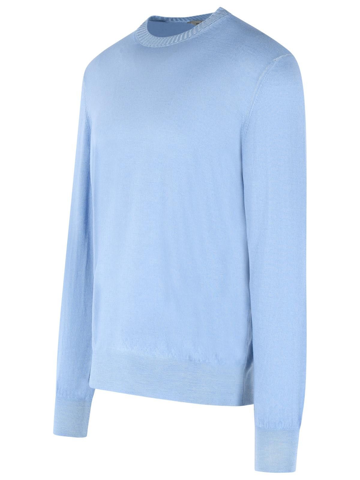 Gran Sasso GRAN SASSO Light Blue Virgin Wool Sweater Size US XXL / EU 58 / 5 - 2 Thumbnail