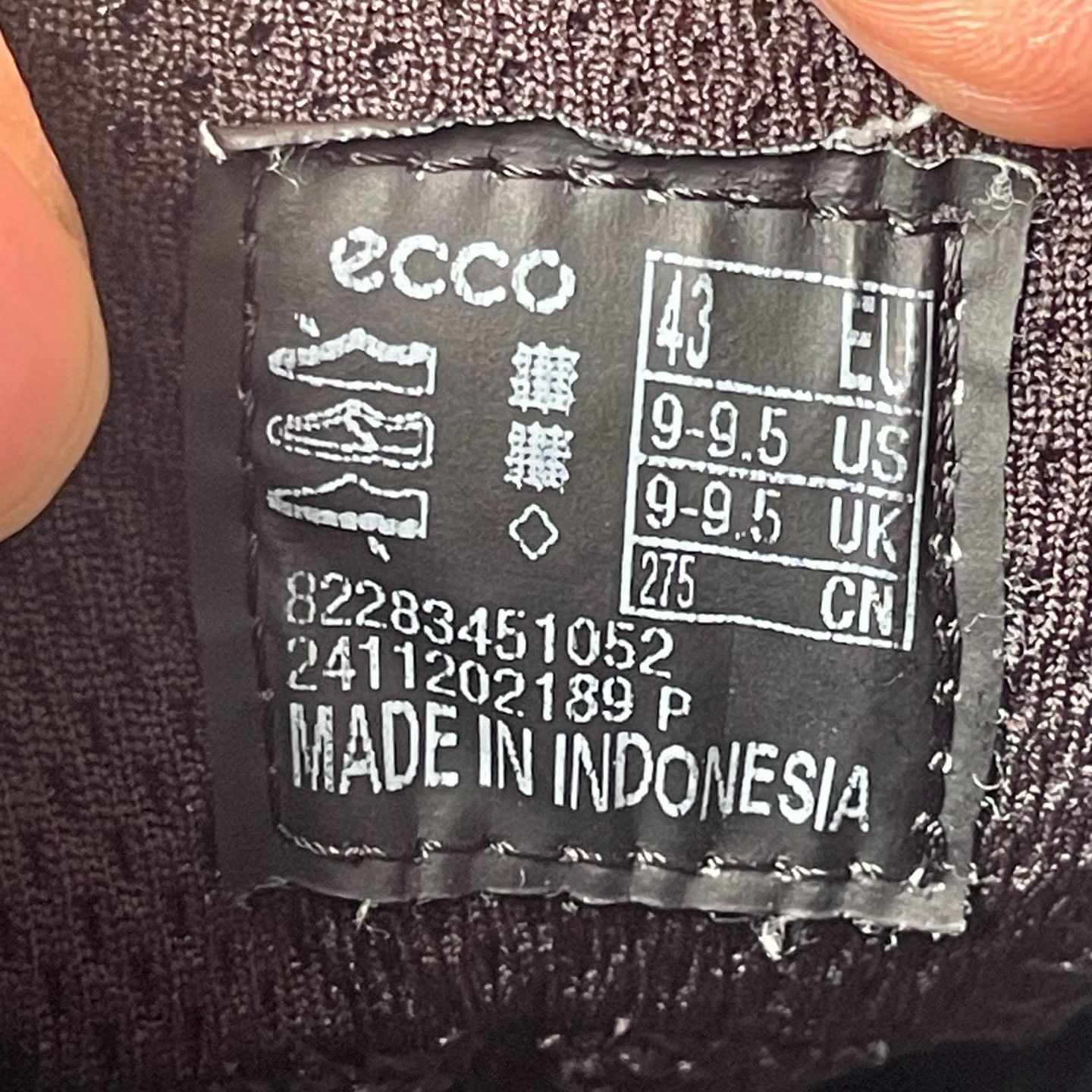 Ecco ECCO Black Lowtop Sneakers 43 Men Size US 10 / EU 43 - 5 Thumbnail