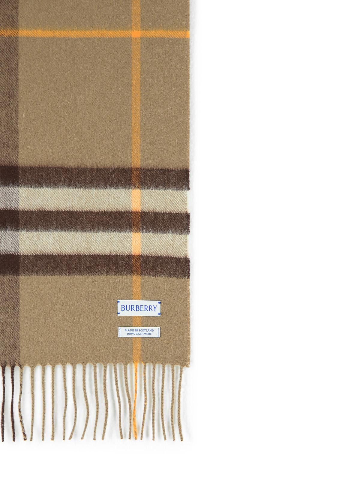 Burberry BURBERRY 'Mu Giant' Brown Cashmere Scarf Size ONE SIZE - 3 Thumbnail