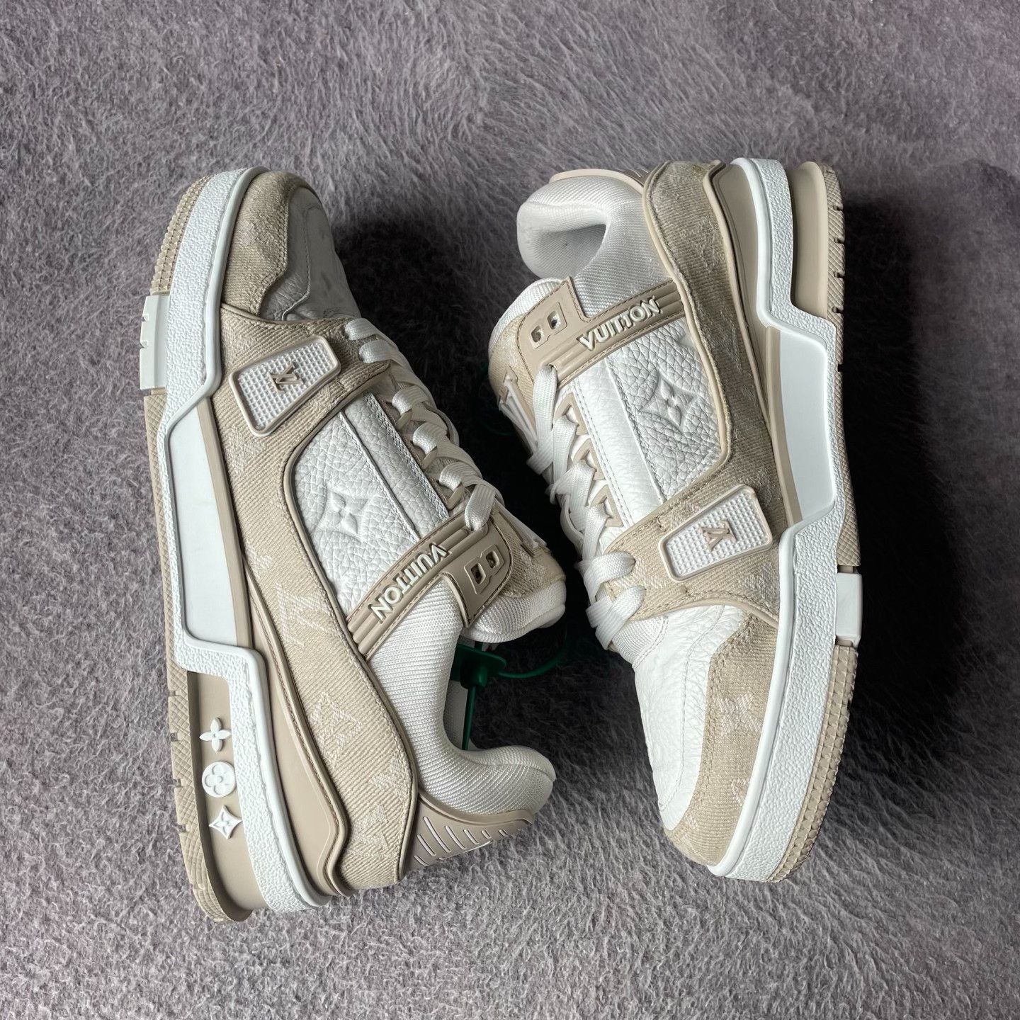 Louis Vuitton Louis Vuitton Training Denim Beige Lowtop Sneakers 39 Men Size US 6.5 / EU 39-40 - 7 Thumbnail