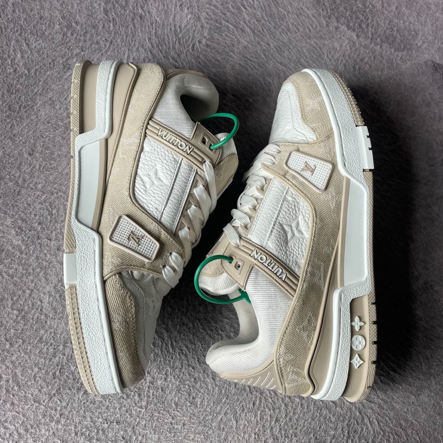 Louis Vuitton Louis Vuitton Training Denim Beige Lowtop Sneakers 39 Men Size US 6.5 / EU 39-40 - 8 Thumbnail