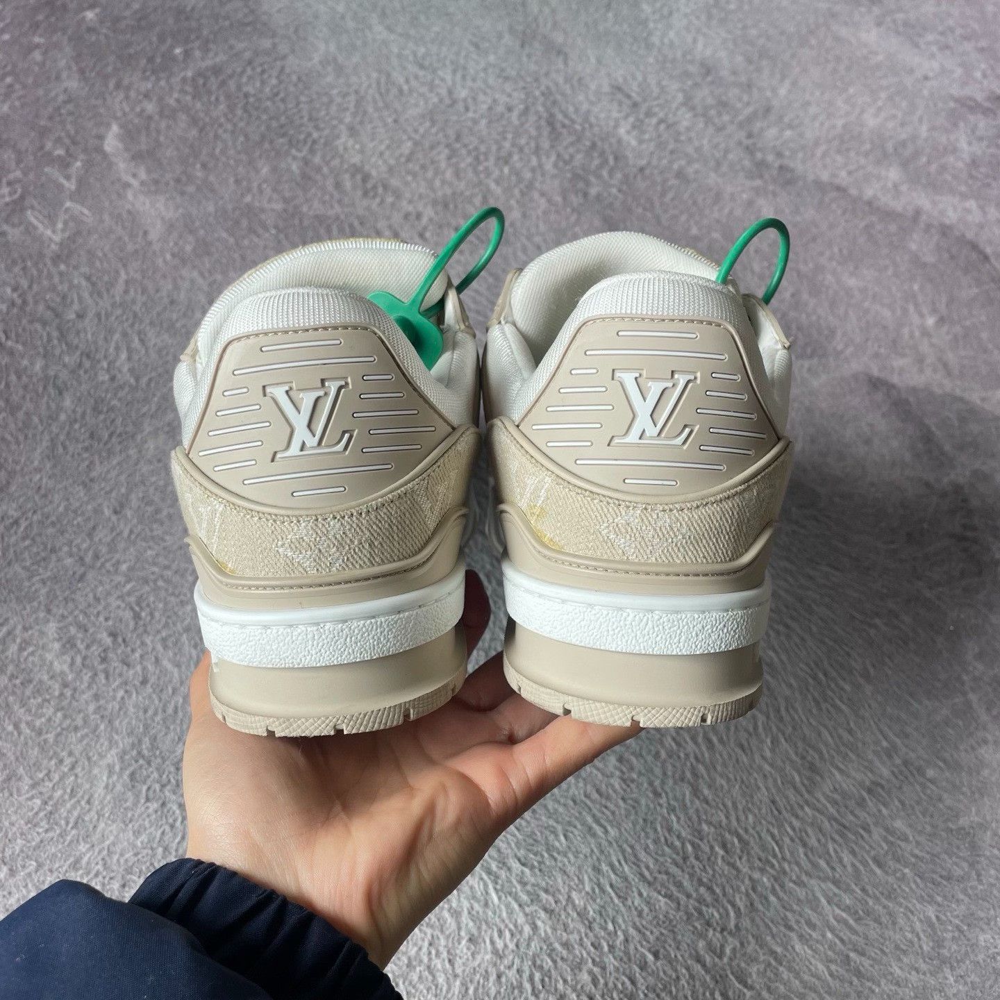 Louis Vuitton Louis Vuitton Training Denim Beige Lowtop Sneakers 39 Men Size US 6.5 / EU 39-40 - 3 Thumbnail