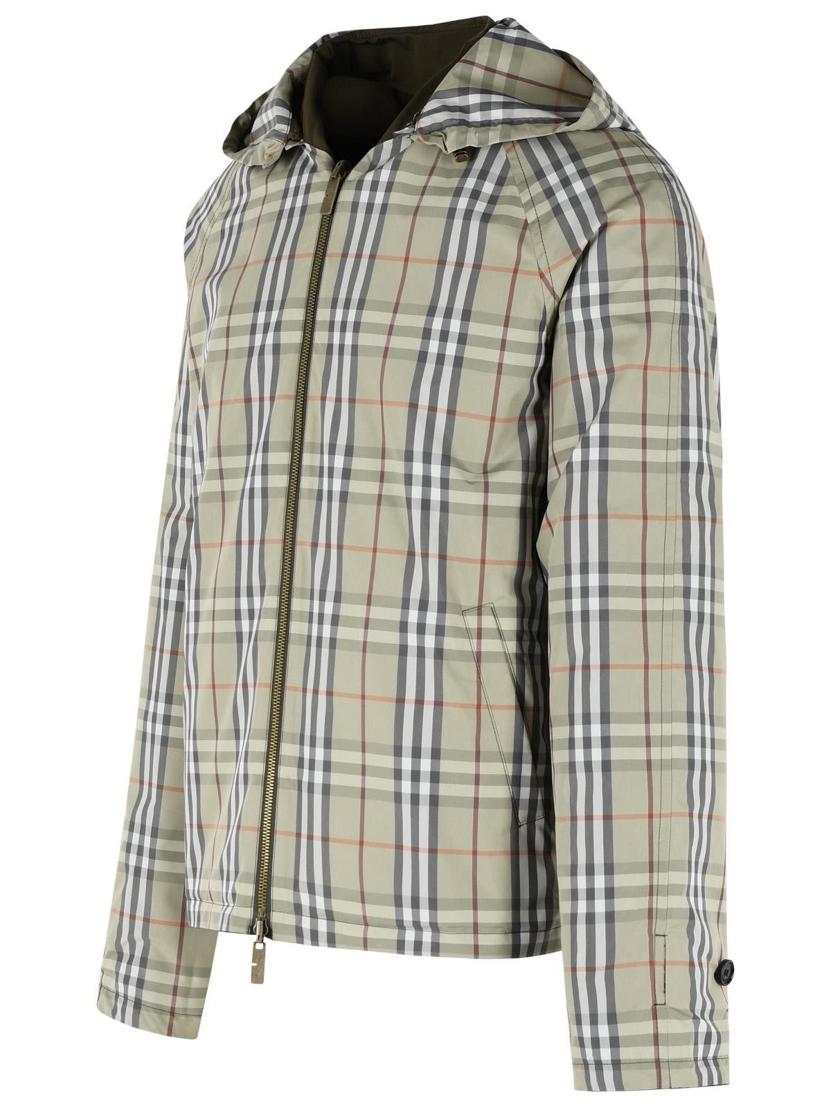 Burberry BURBERRY Reversible Green Cotton 'Check' Jacket Size US M / EU 48-50 / 2 - 5 Thumbnail