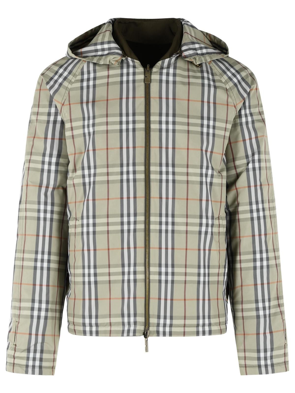 Burberry BURBERRY Reversible Green Cotton 'Check' Jacket Size US M / EU 48-50 / 2 - 4 Thumbnail