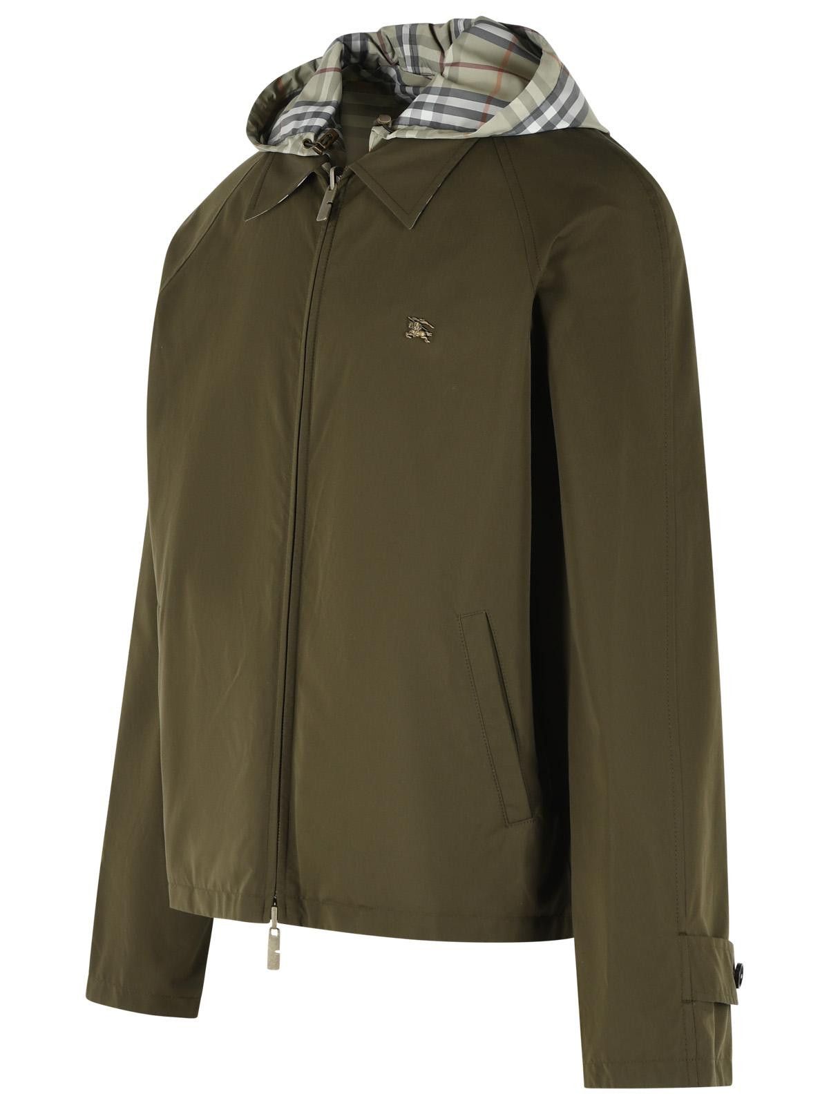 Burberry BURBERRY Reversible Green Cotton 'Check' Jacket Size US L / EU 52-54 / 3 - 2 Thumbnail