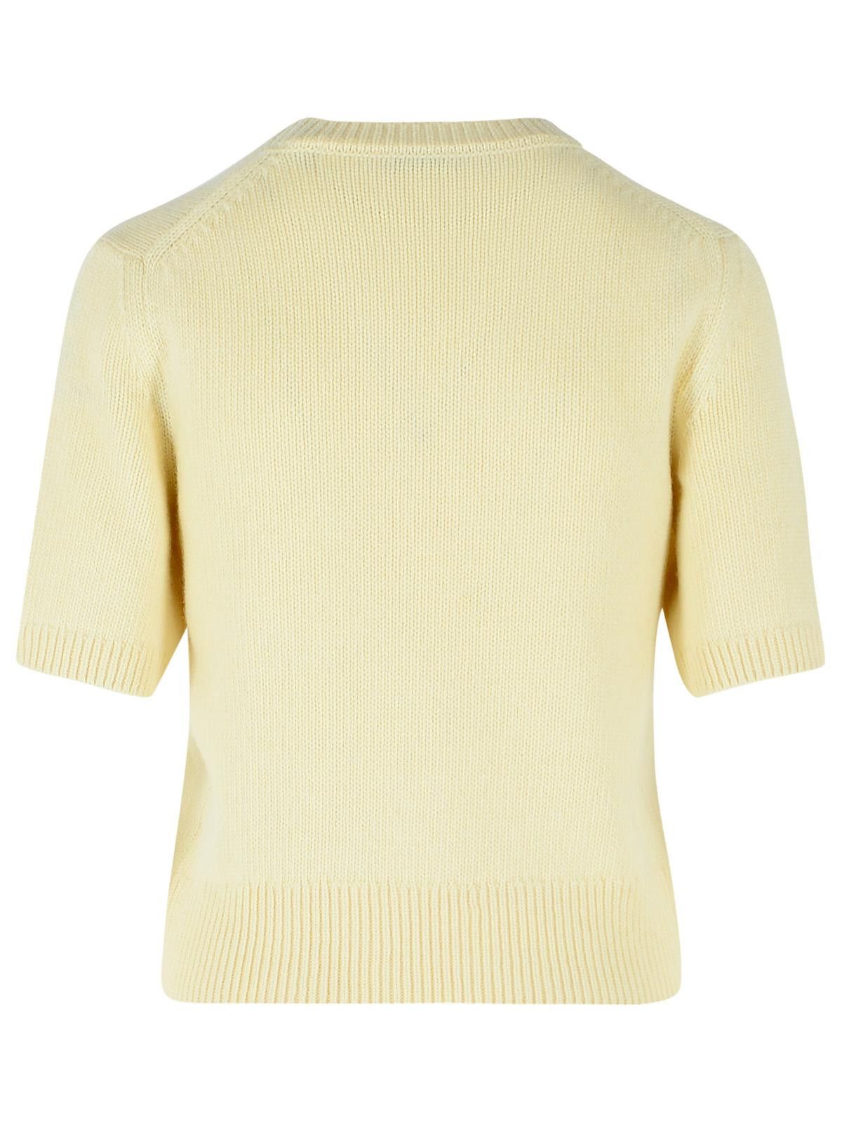 Burberry BURBERRY 'Skylar Ekd' 'Ceramic White' Wool And Cashmere Sweater Size M / US 6-8 / IT 42-44 - 3 Thumbnail