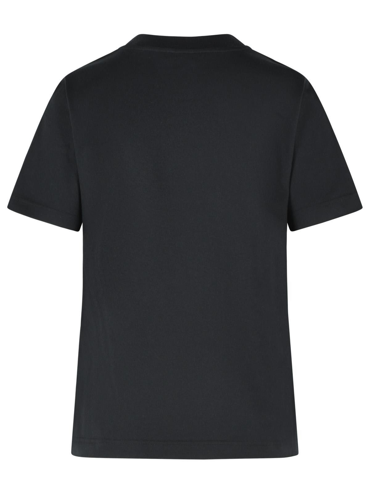 Burberry BURBERRY 'Frankie' Black Cotton T-Shirt Size M / US 6-8 / IT 42-44 - 3 Thumbnail