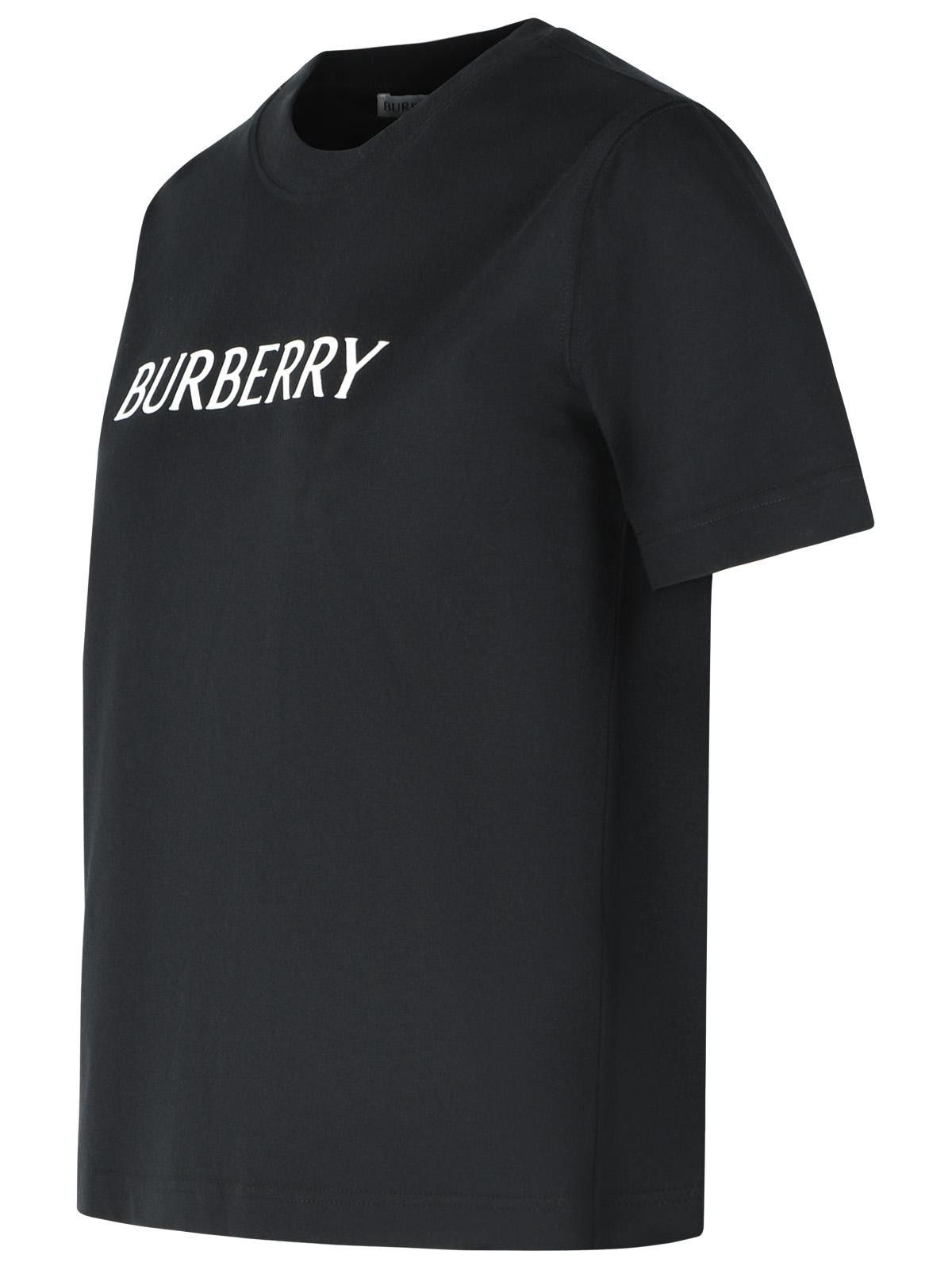 Burberry BURBERRY 'Frankie' Black Cotton T-Shirt Size S / US 4 / IT 40 - 2 Thumbnail