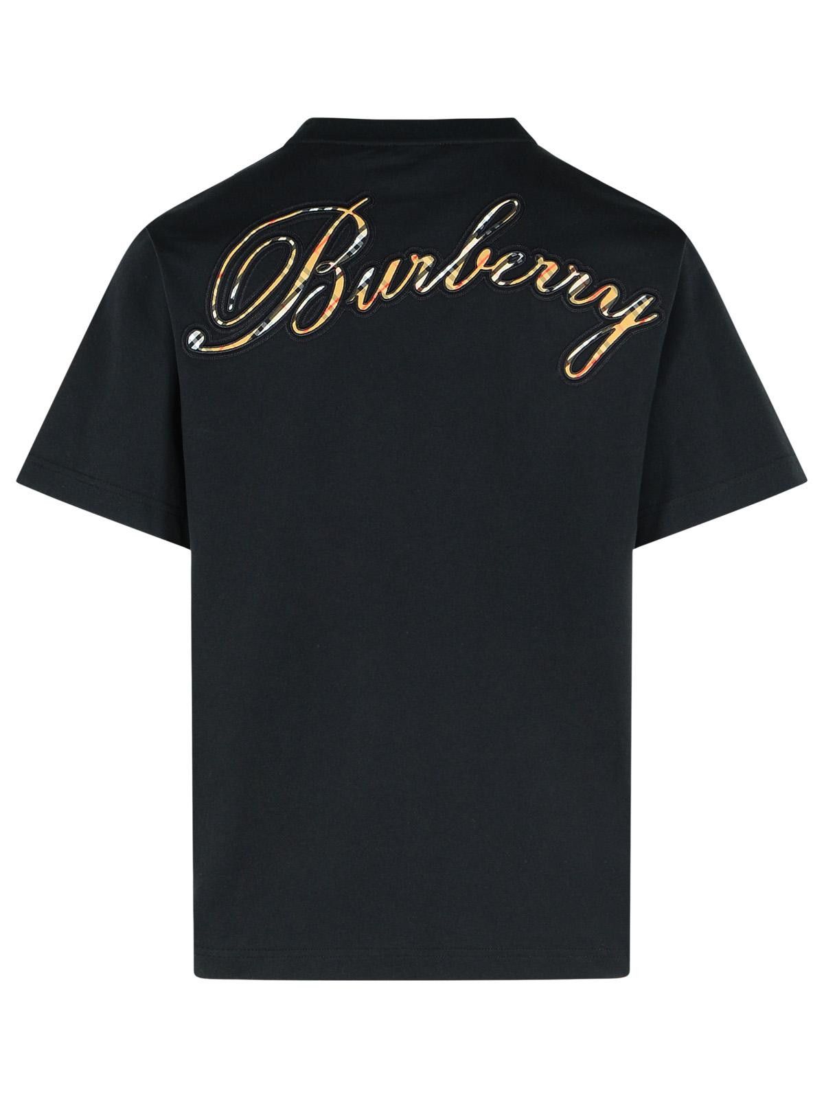 Burberry BURBERRY 'Ryan' Black Cotton T-Shirt Size US S / EU 44-46 / 1 - 3 Thumbnail