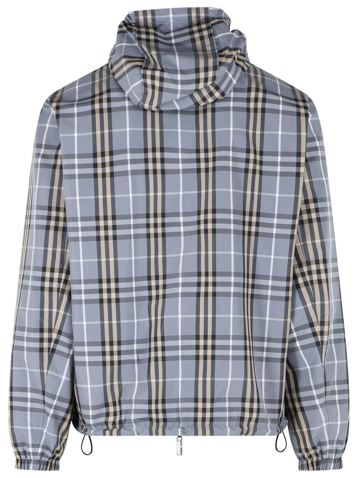 Burberry BURBERRY Blue Wave Polyester 'Newport Check' Reversible Hooded Jacket Size US M / EU 48-50 / 2 - 3 Thumbnail