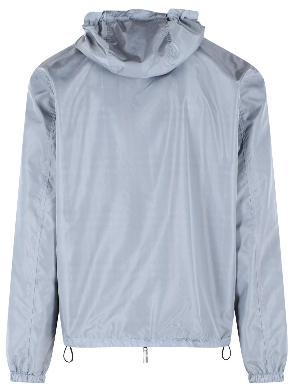 Burberry BURBERRY Blue Wave Polyester 'Newport Check' Reversible Hooded Jacket Size US M / EU 48-50 / 2 - 6 Thumbnail
