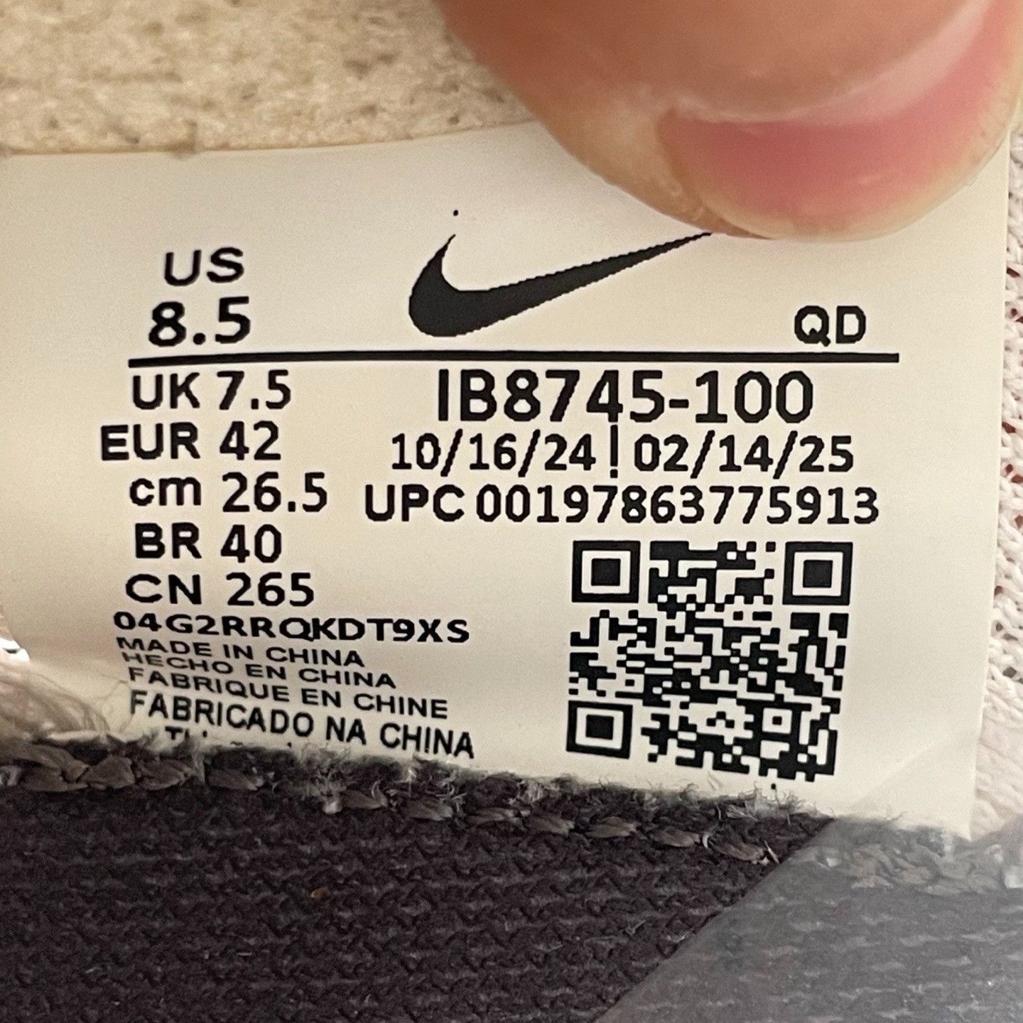 Nike Nike White Lowtop Sneakers 42 Men Size US 9 / EU 42 - 6 Thumbnail