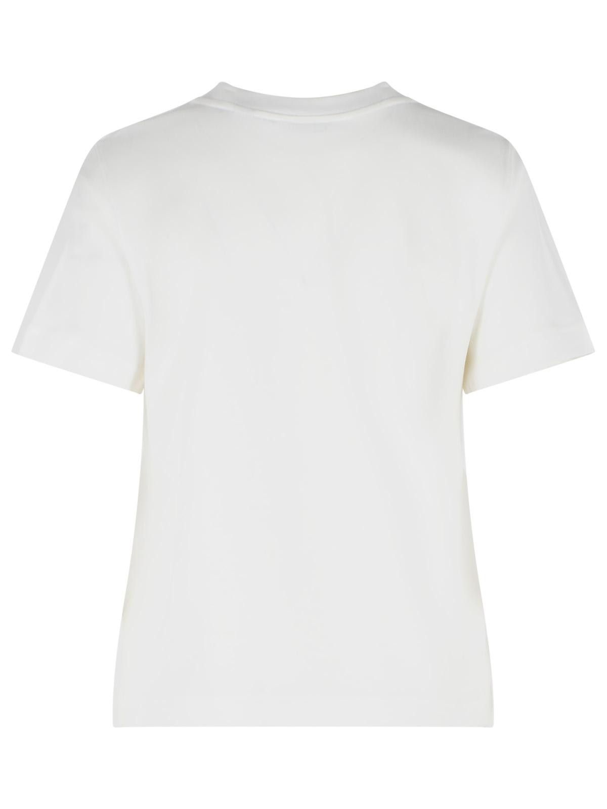 Burberry BURBERRY 'Frankie' White Cotton T-Shirt Size S / US 4 / IT 40 - 3 Thumbnail