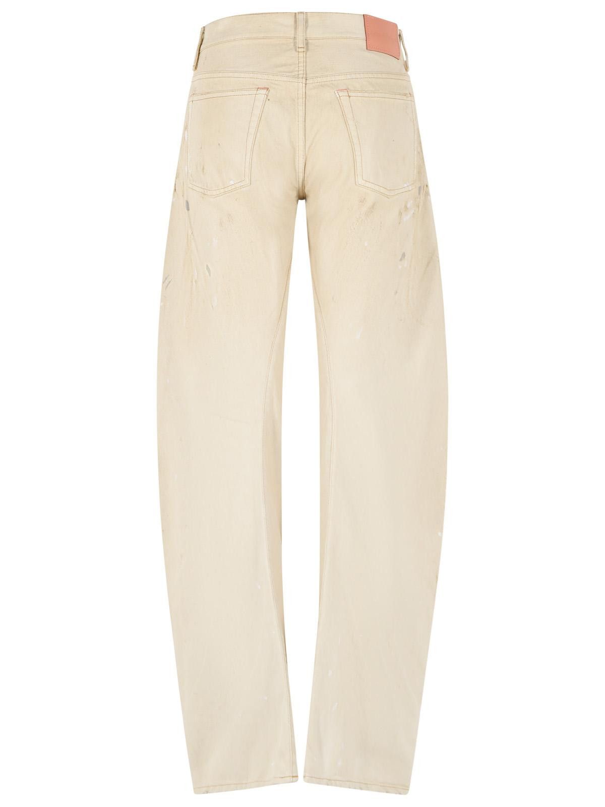 Acne Studios ACNE STUDIOS '2006F' Loose Fit White Cotton Jeans Size 25" / US 0 / IT 36 - 3 Thumbnail