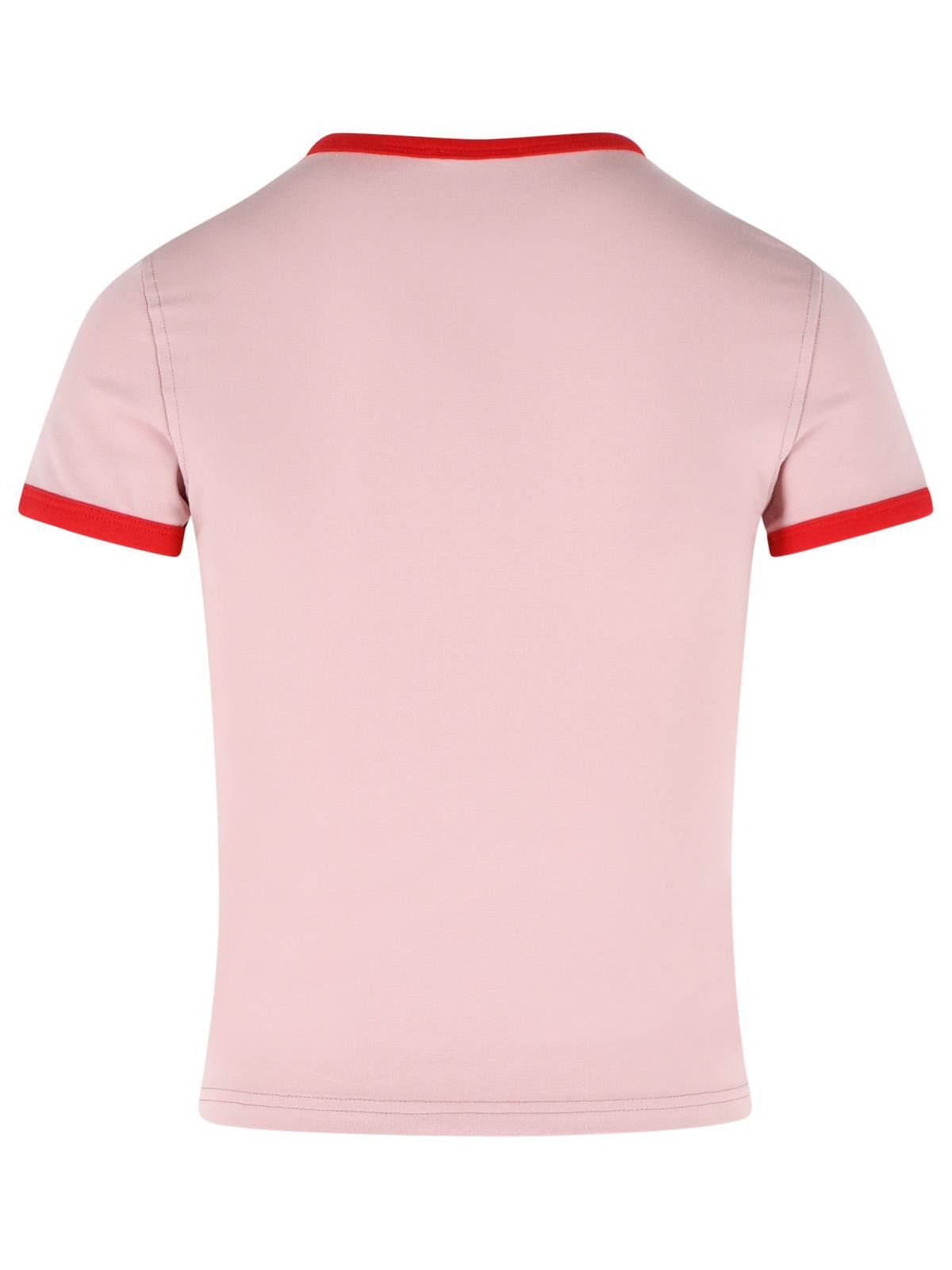 Diesel DIESEL 'Uncuties' Pink Stretch Cotton T-Shirt Size L / US 10 / IT 46 - 3 Thumbnail